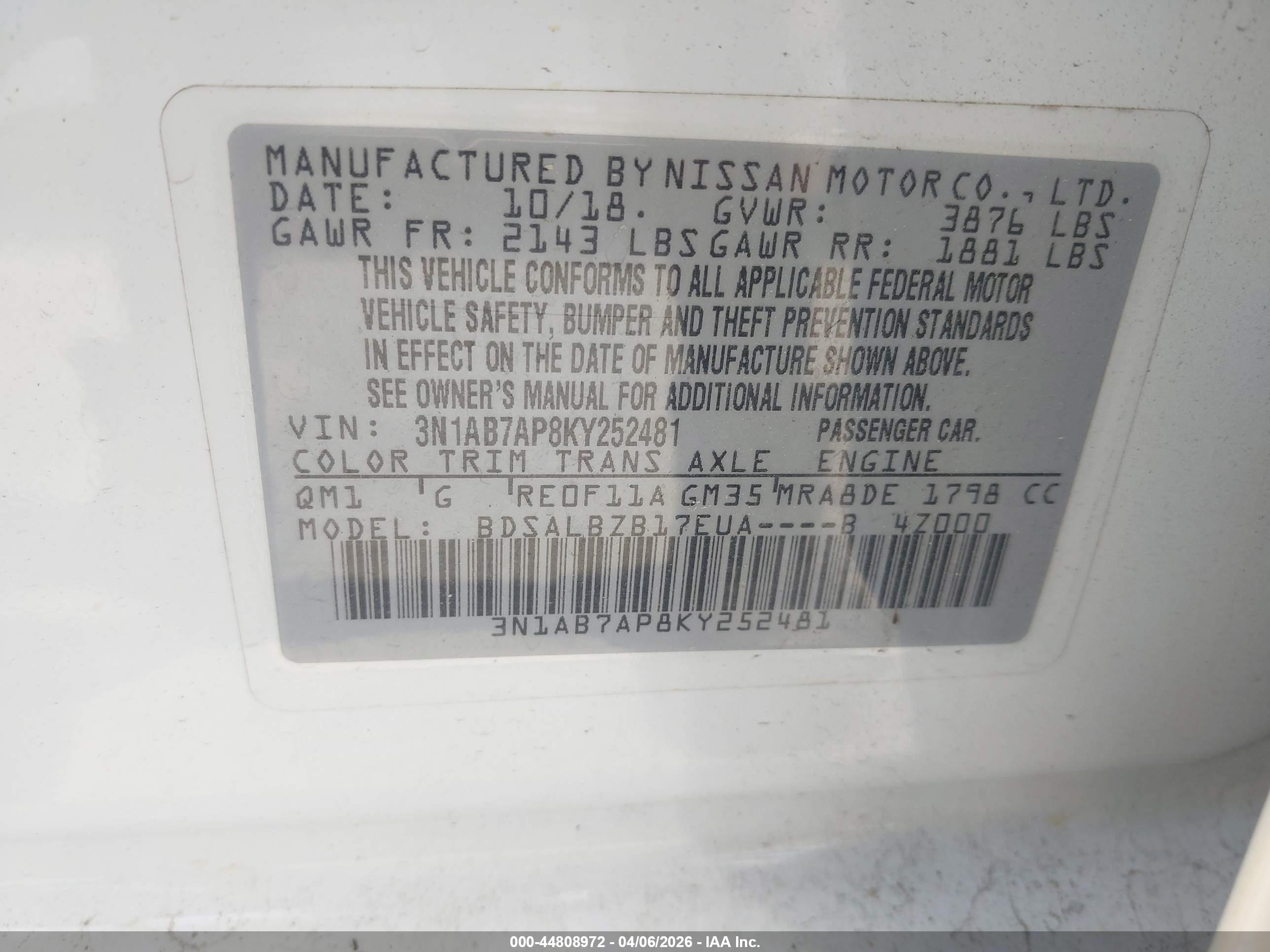 NISSAN SENTRA image 9