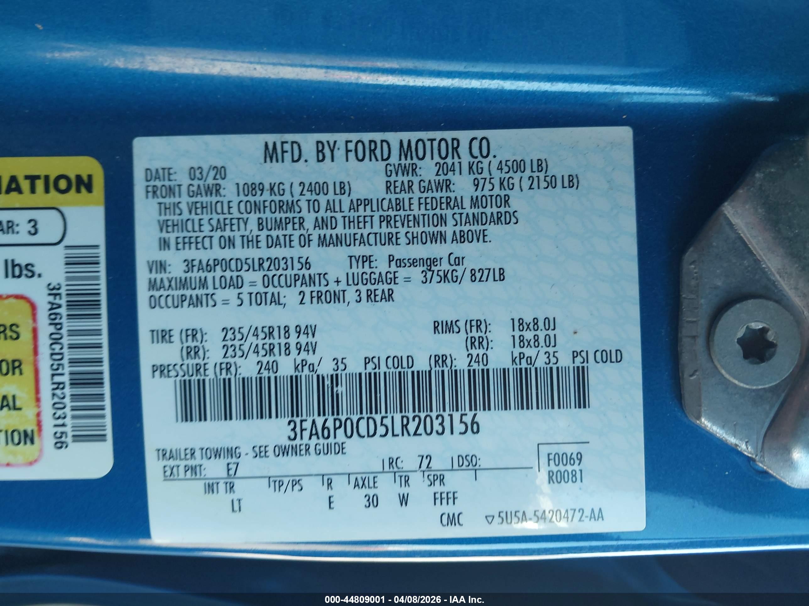 FORD FUSION image 9