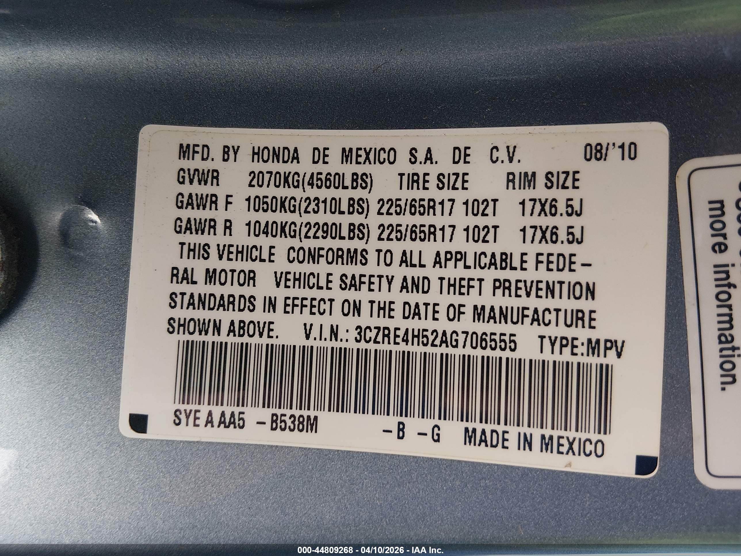 HONDA CR-V image 9
