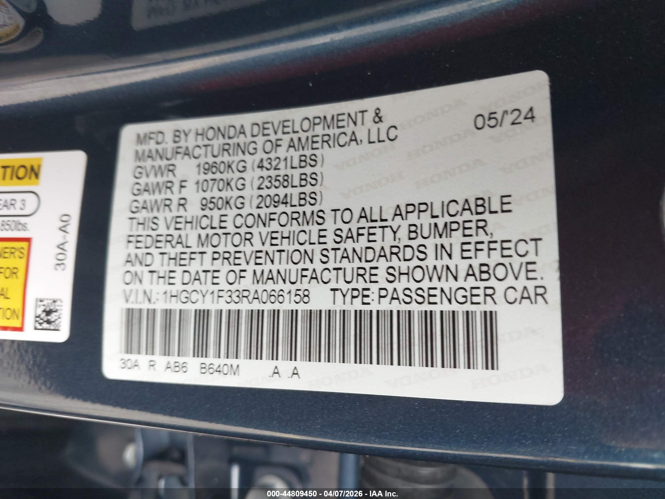 HONDA ACCORD image 9