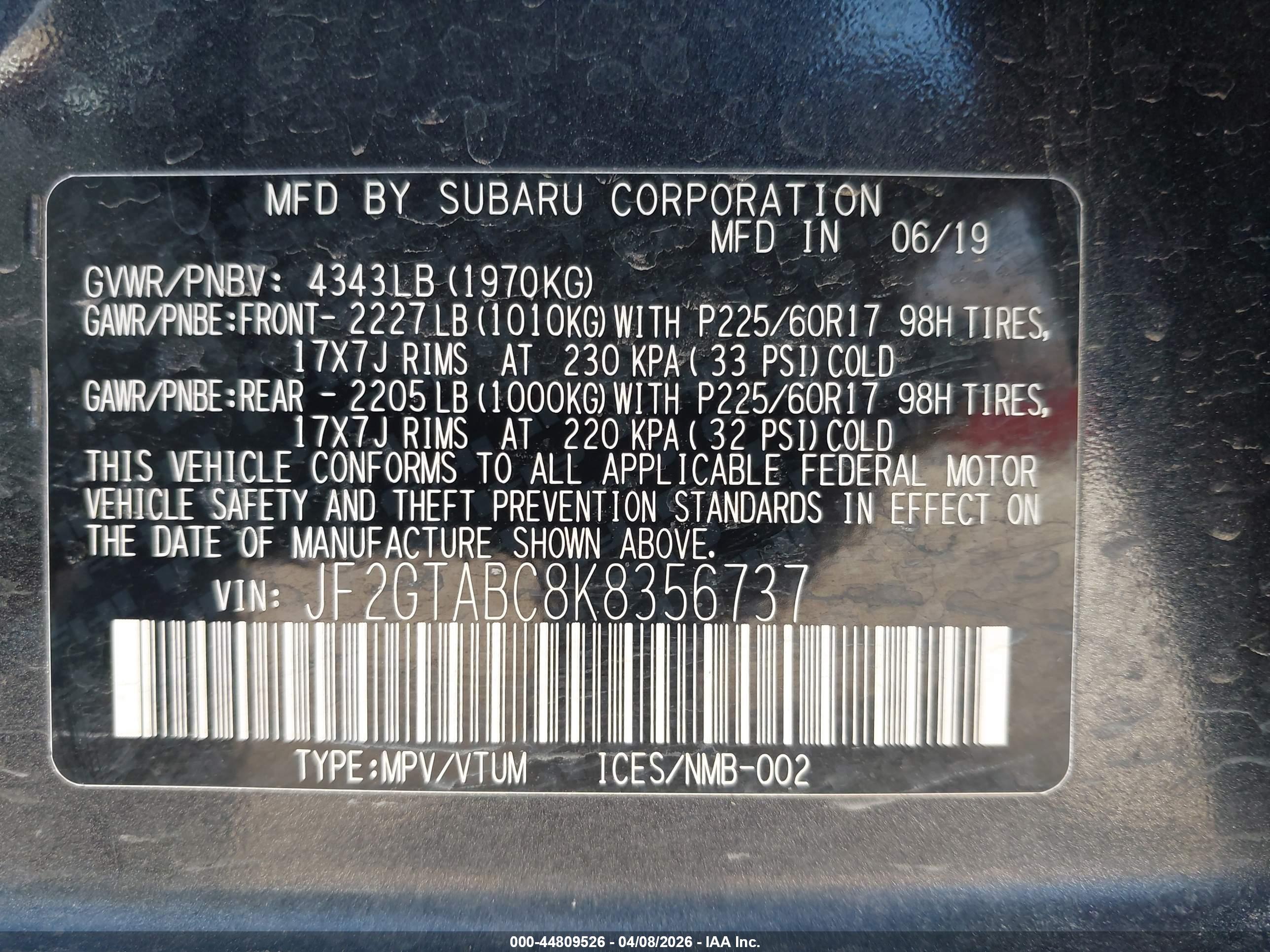 SUBARU CROSSTREK image 9