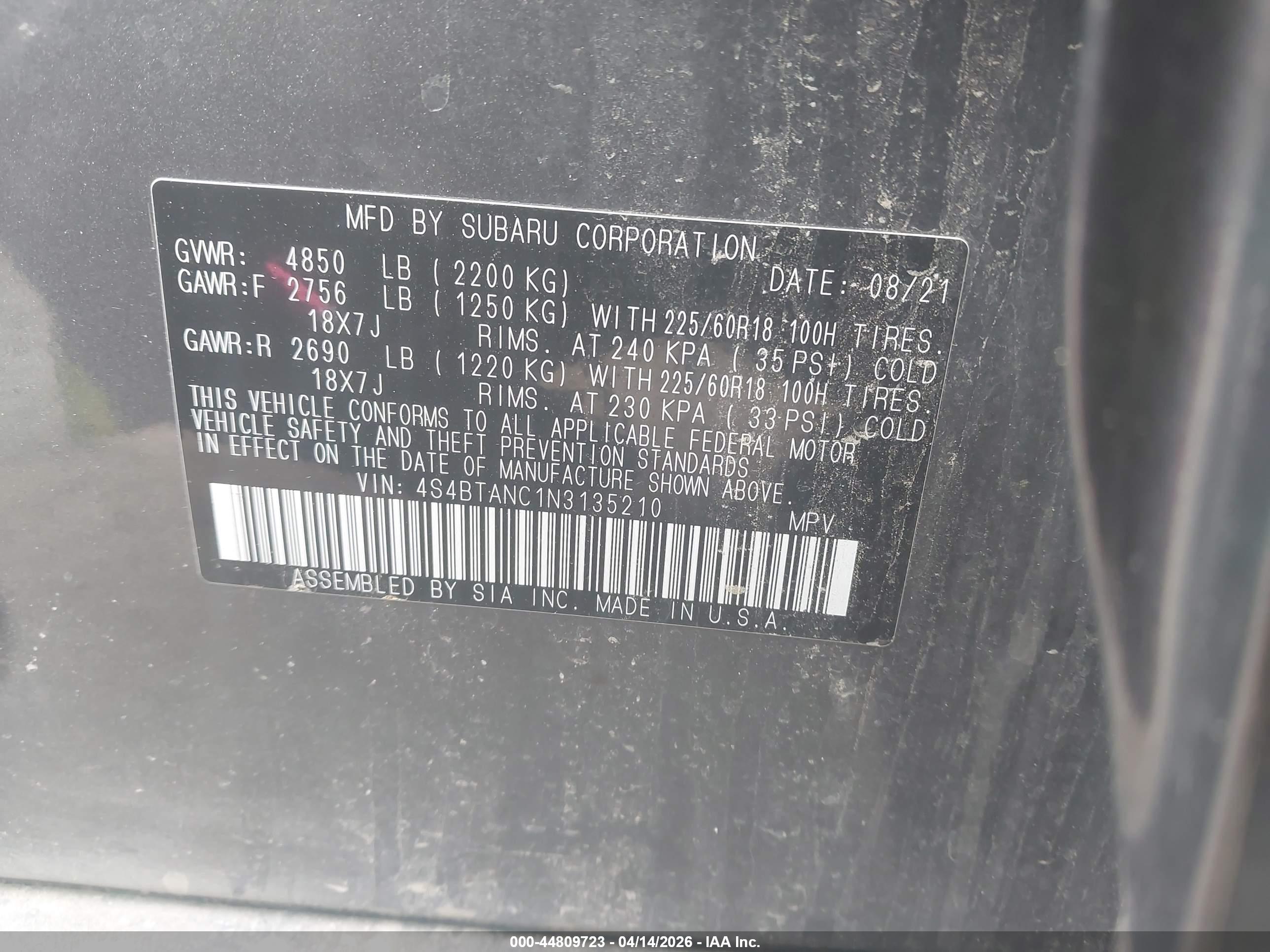 SUBARU OUTBACK image 9