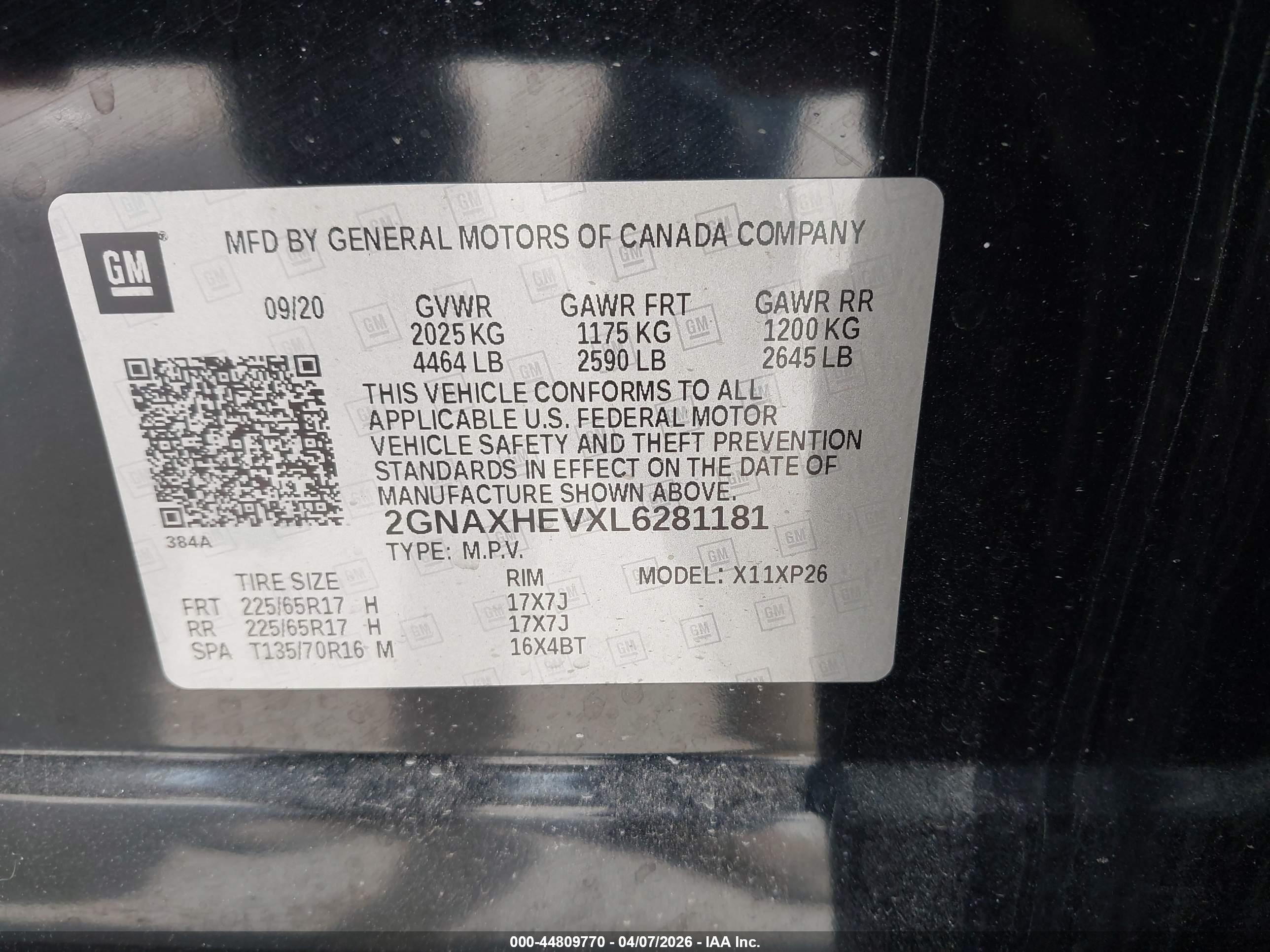CHEVROLET EQUINOX image 9