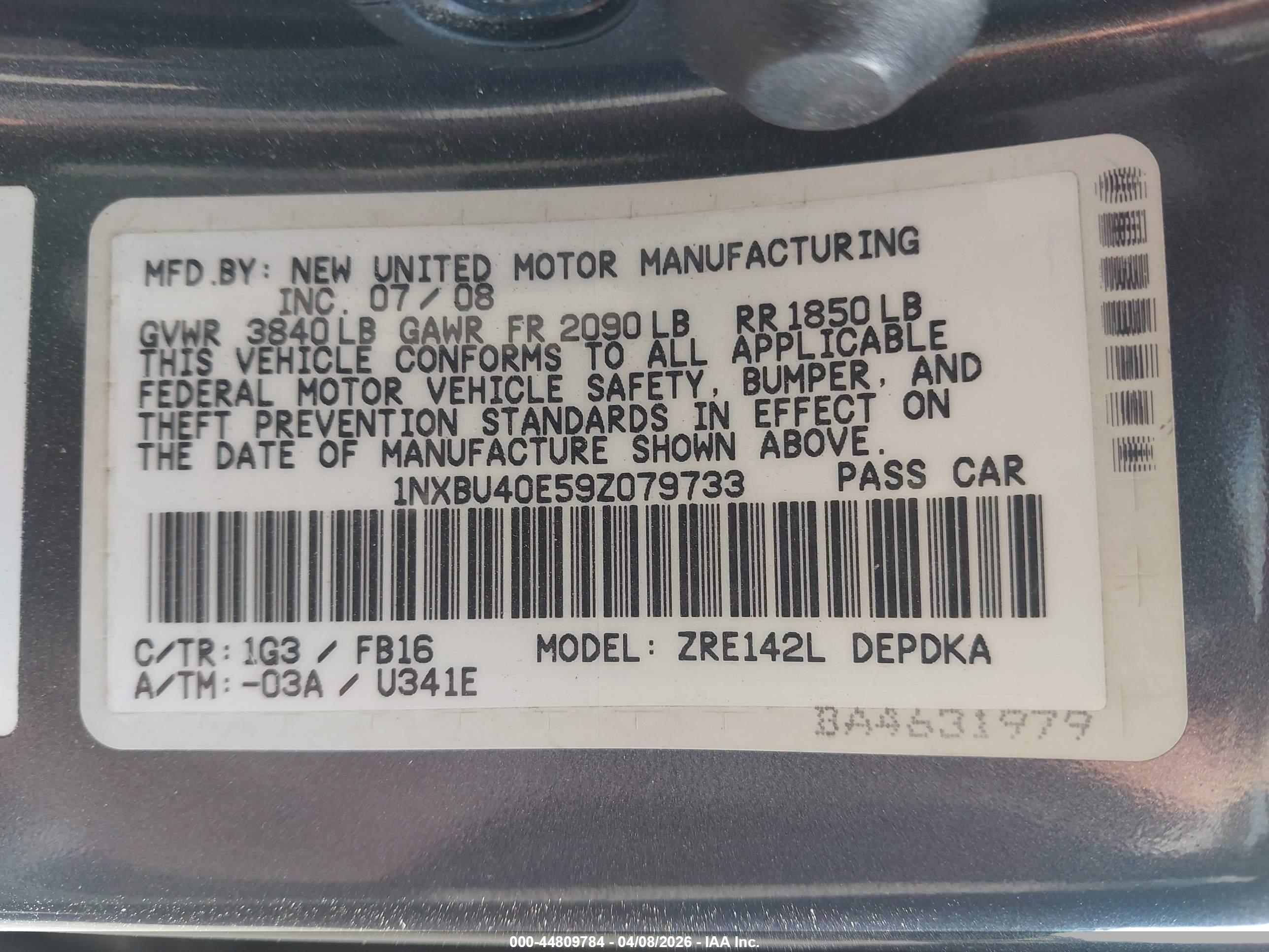 TOYOTA COROLLA image 9