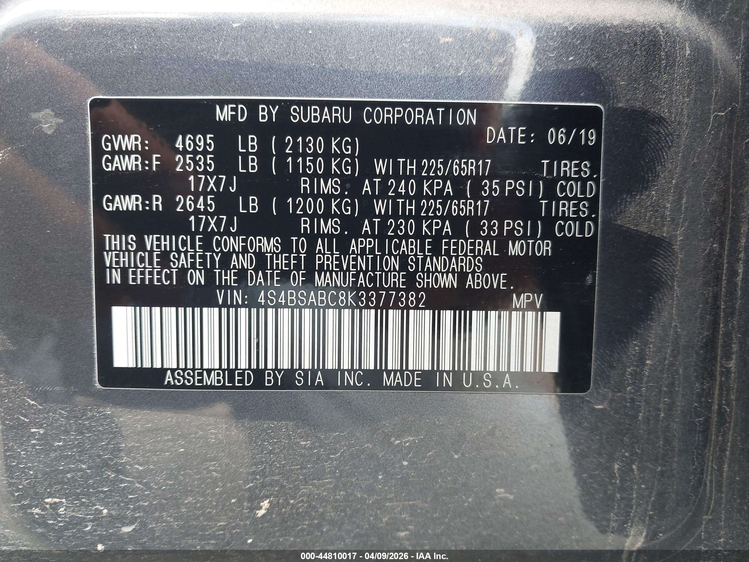 SUBARU OUTBACK image 9
