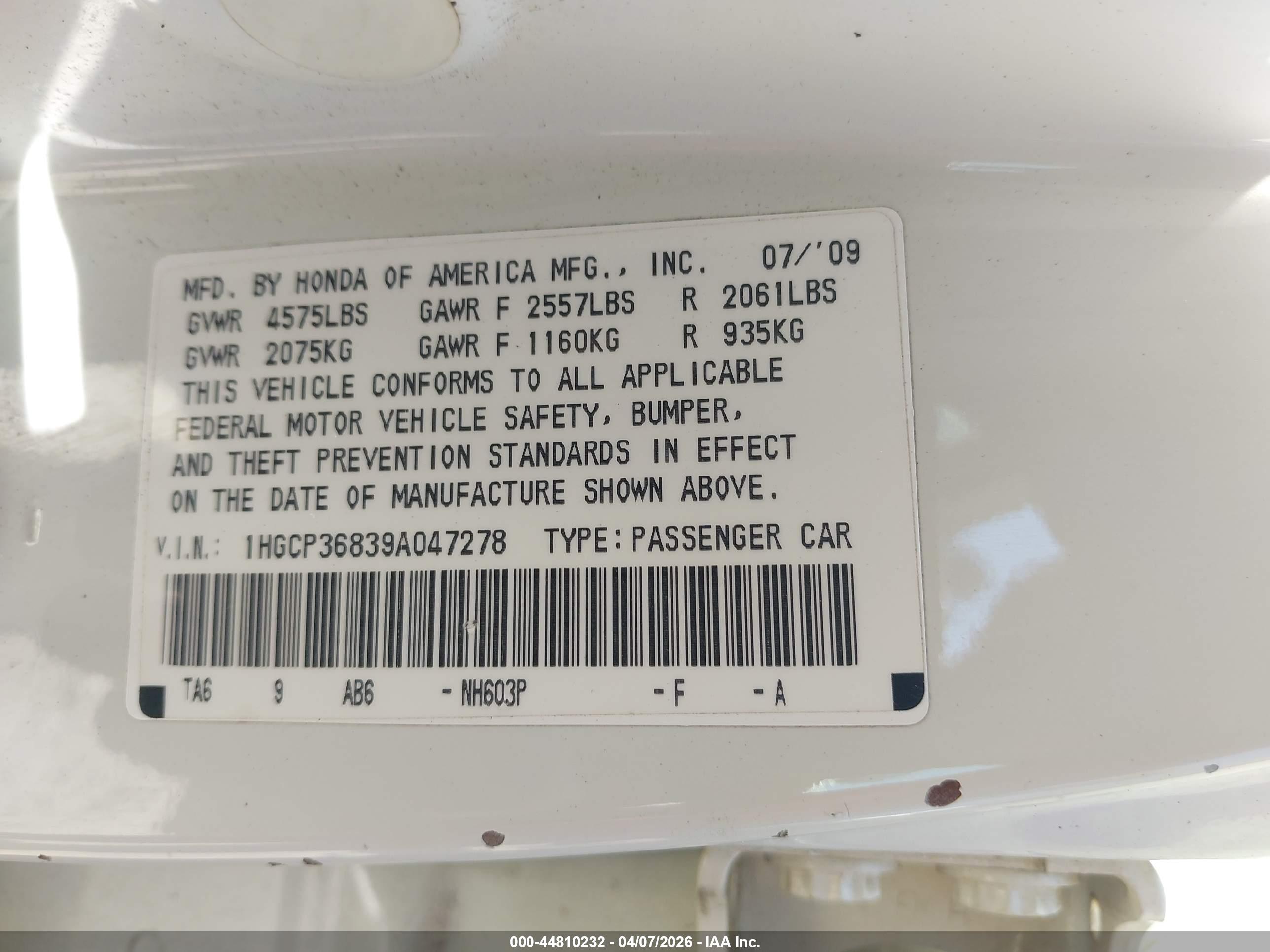 HONDA ACCORD image 9