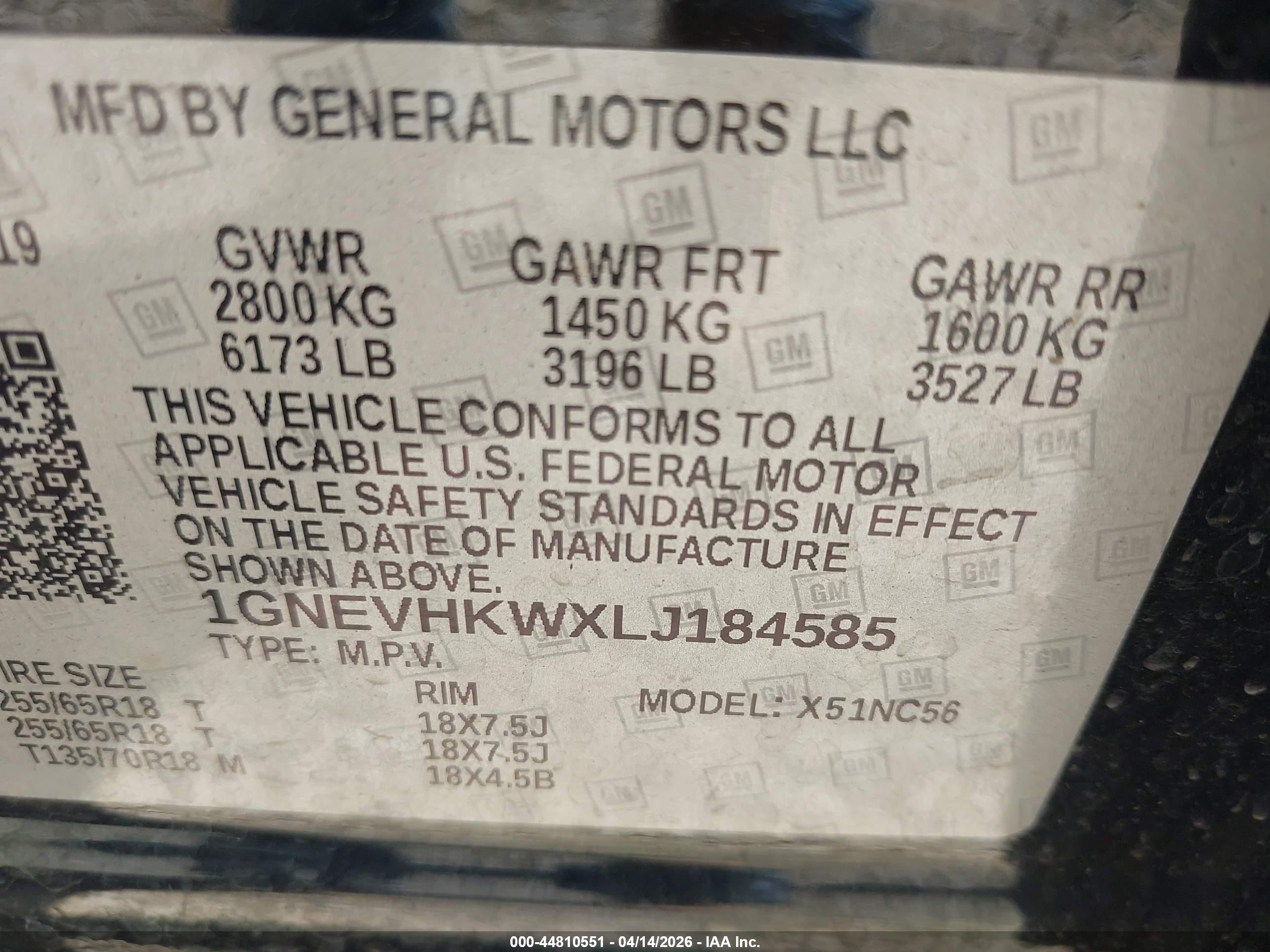 CHEVROLET TRAVERSE image 9