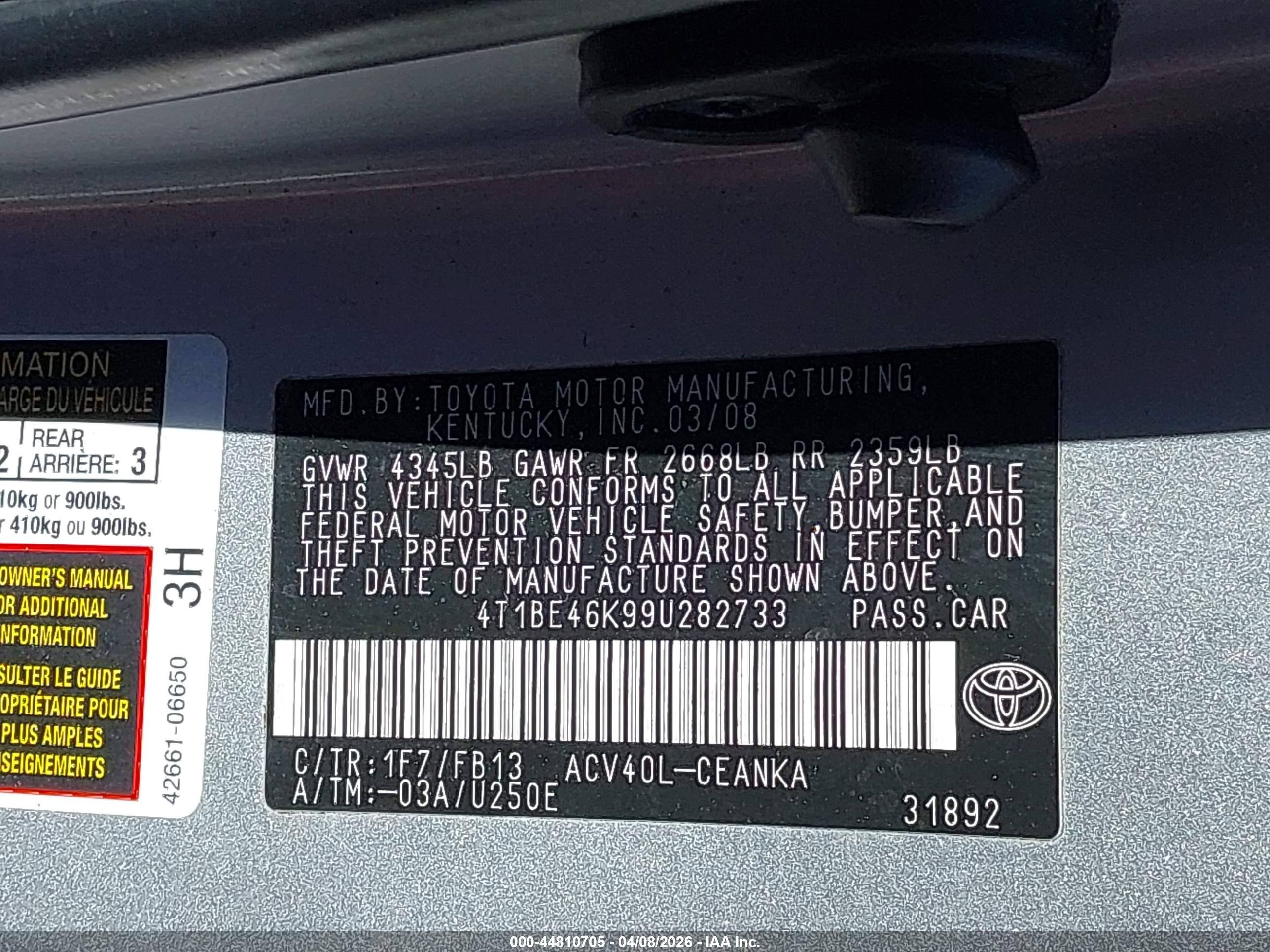 TOYOTA CAMRY image 9
