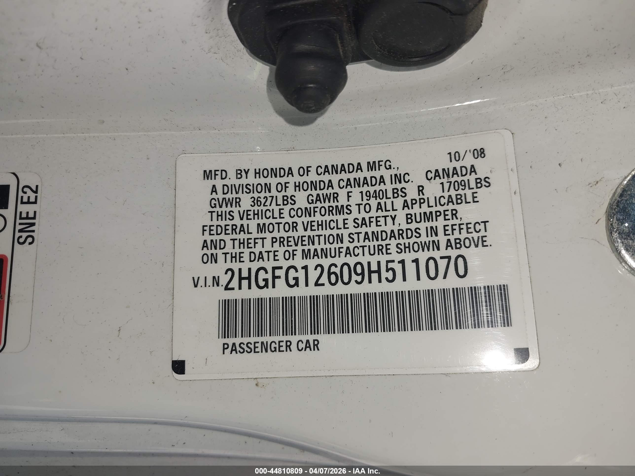 HONDA CIVIC image 9