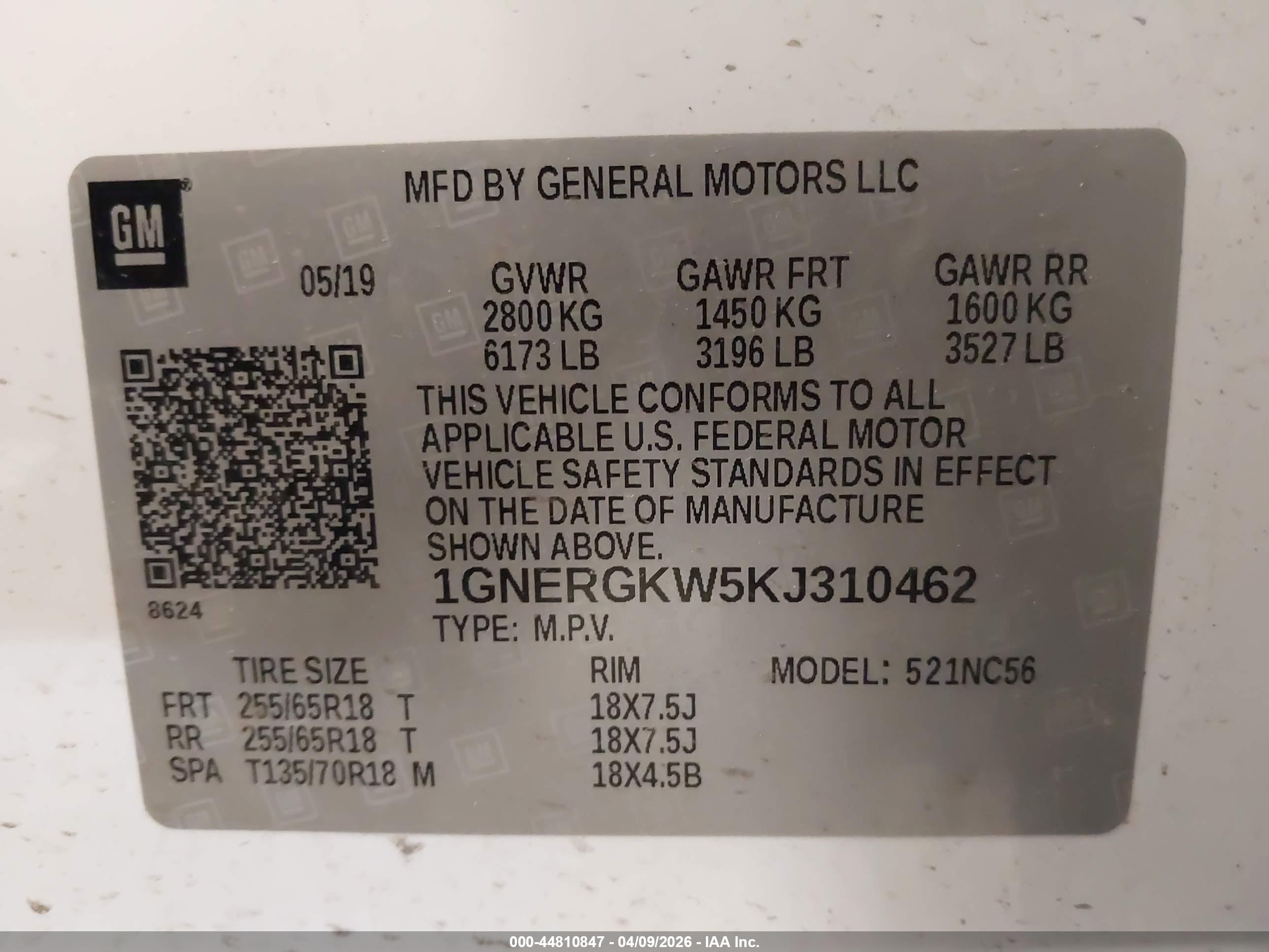 CHEVROLET TRAVERSE image 9