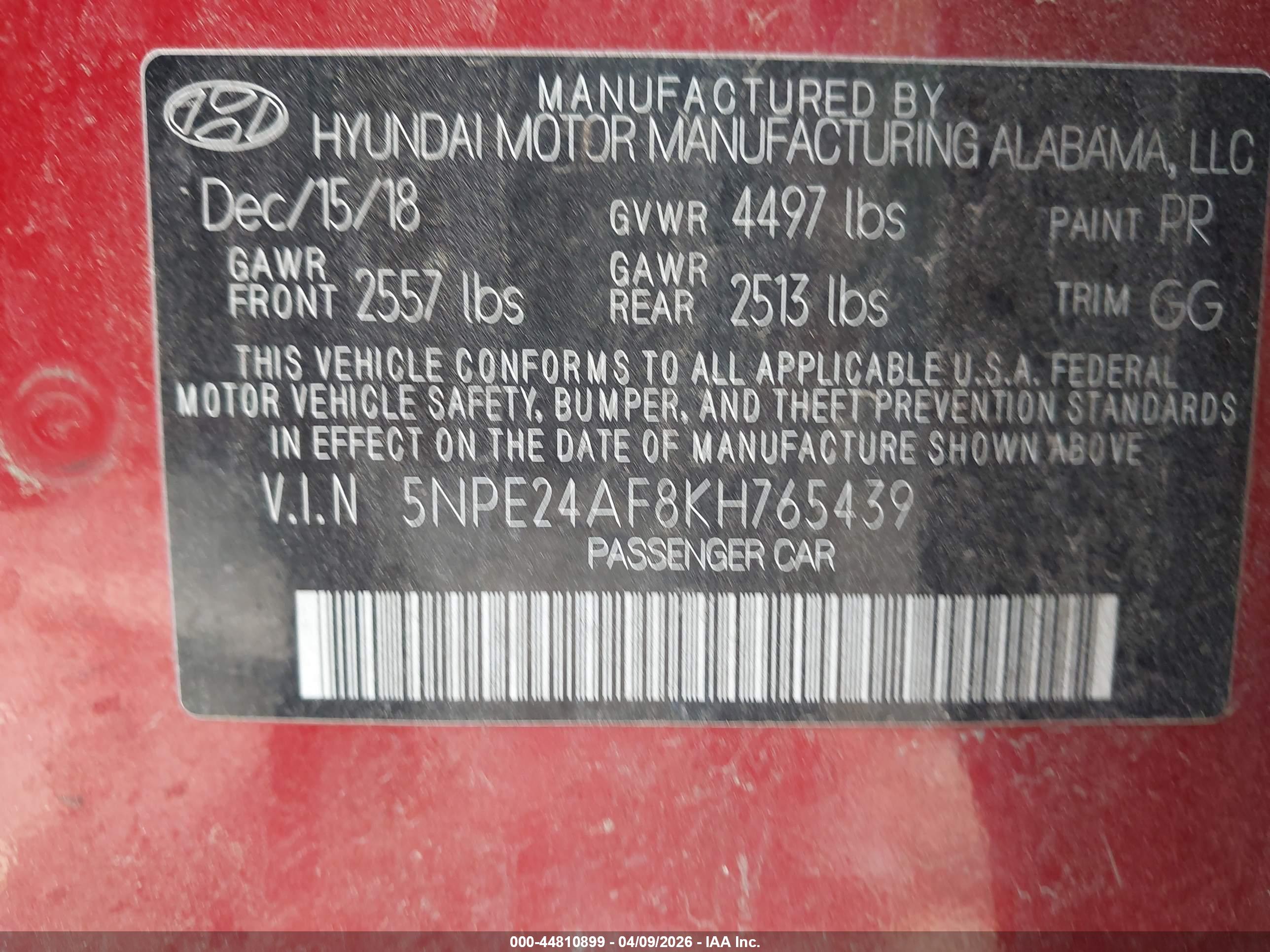 HYUNDAI SONATA image 9