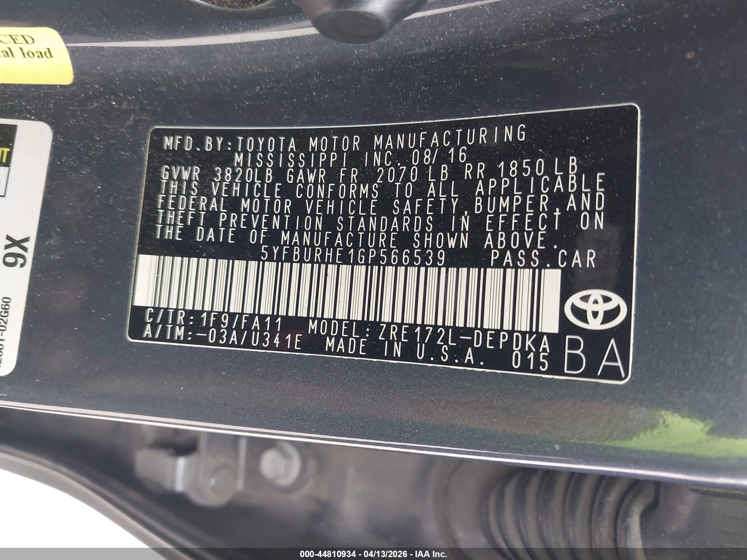 TOYOTA COROLLA image 9