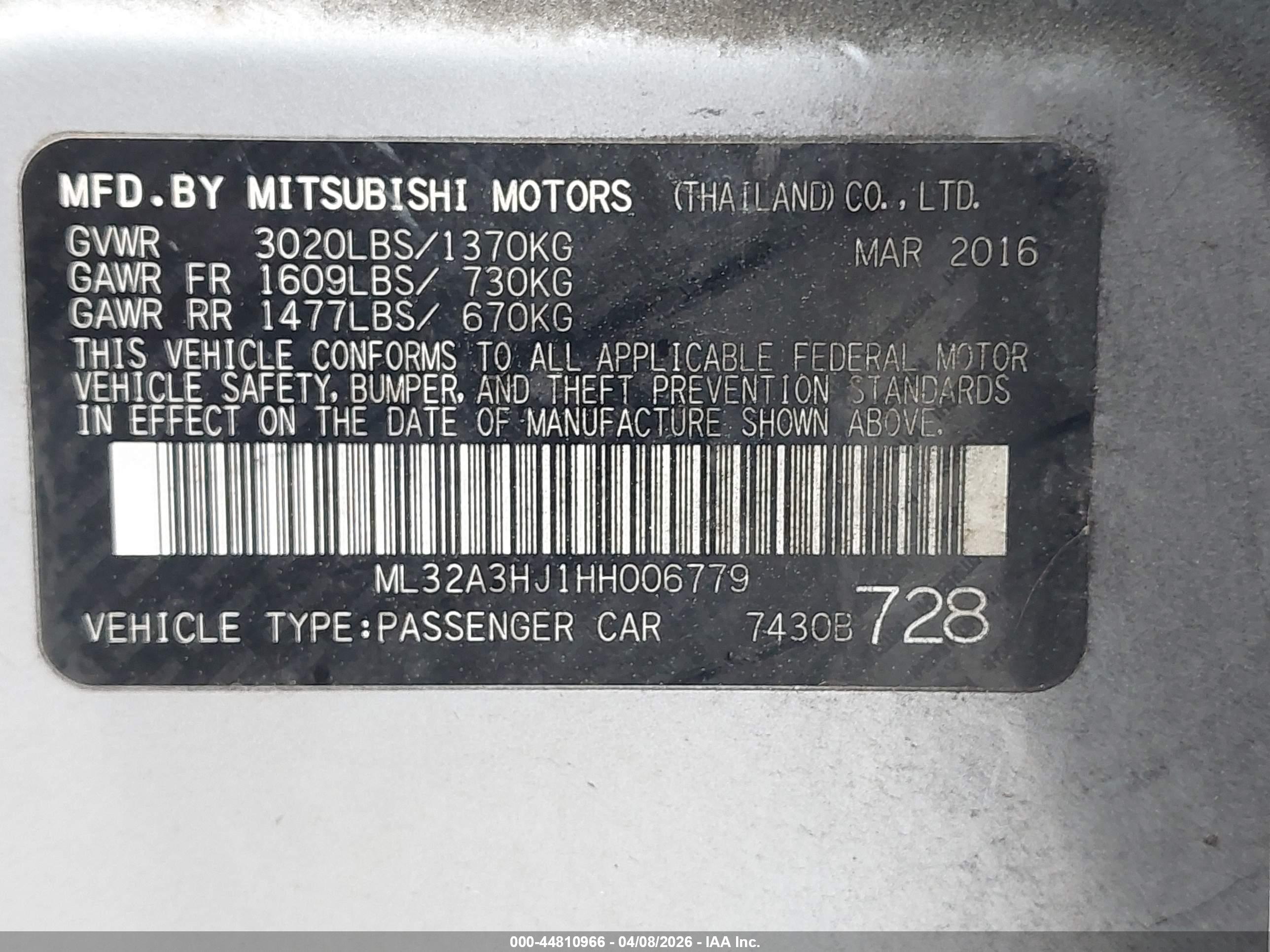 MITSUBISHI MIRAGE image 9