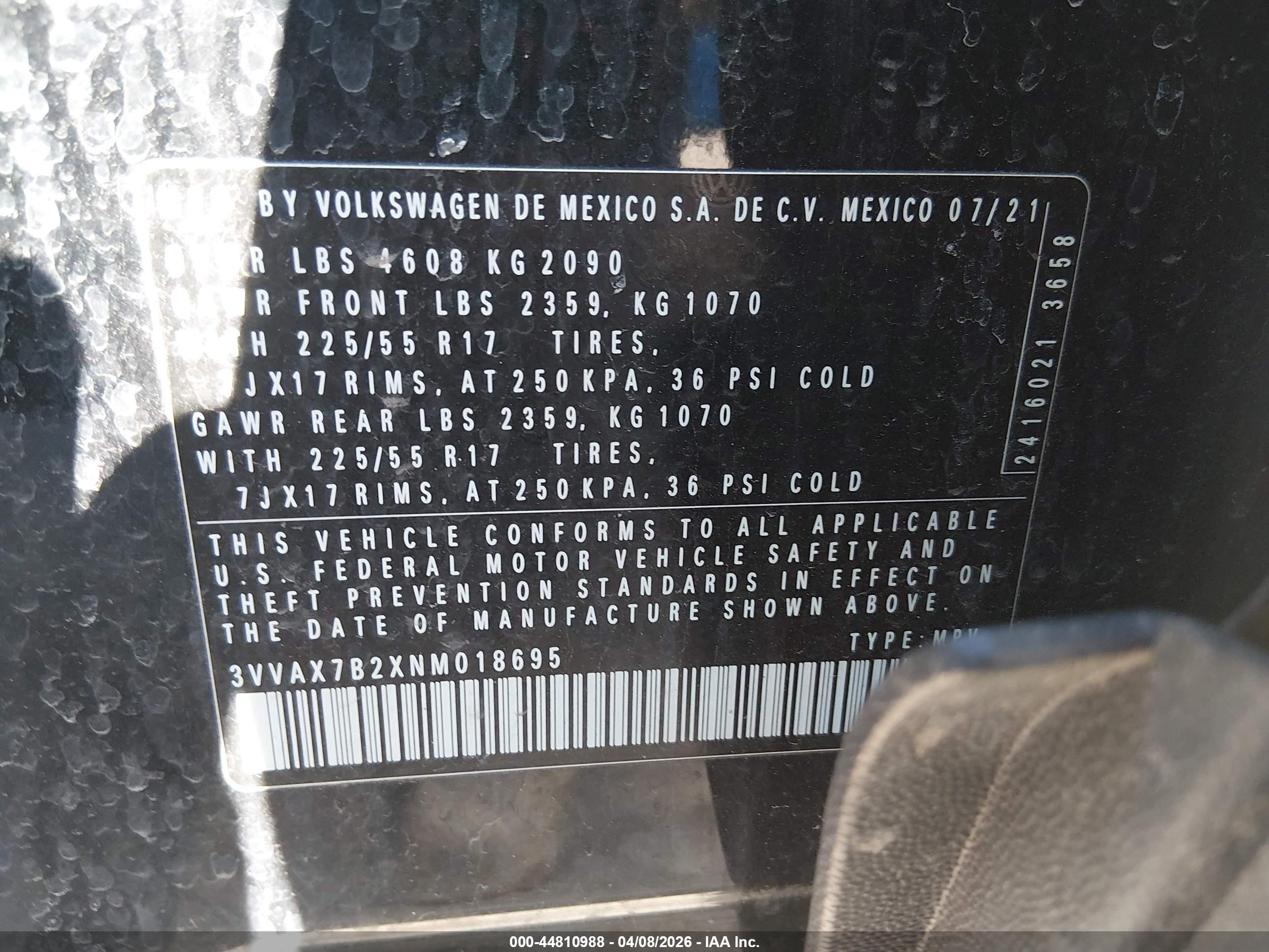VOLKSWAGEN TAOS image 9