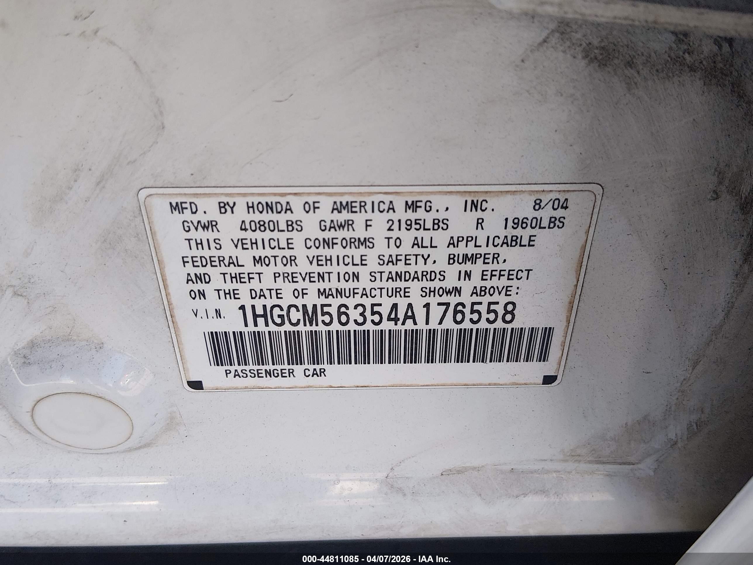 HONDA ACCORD image 9