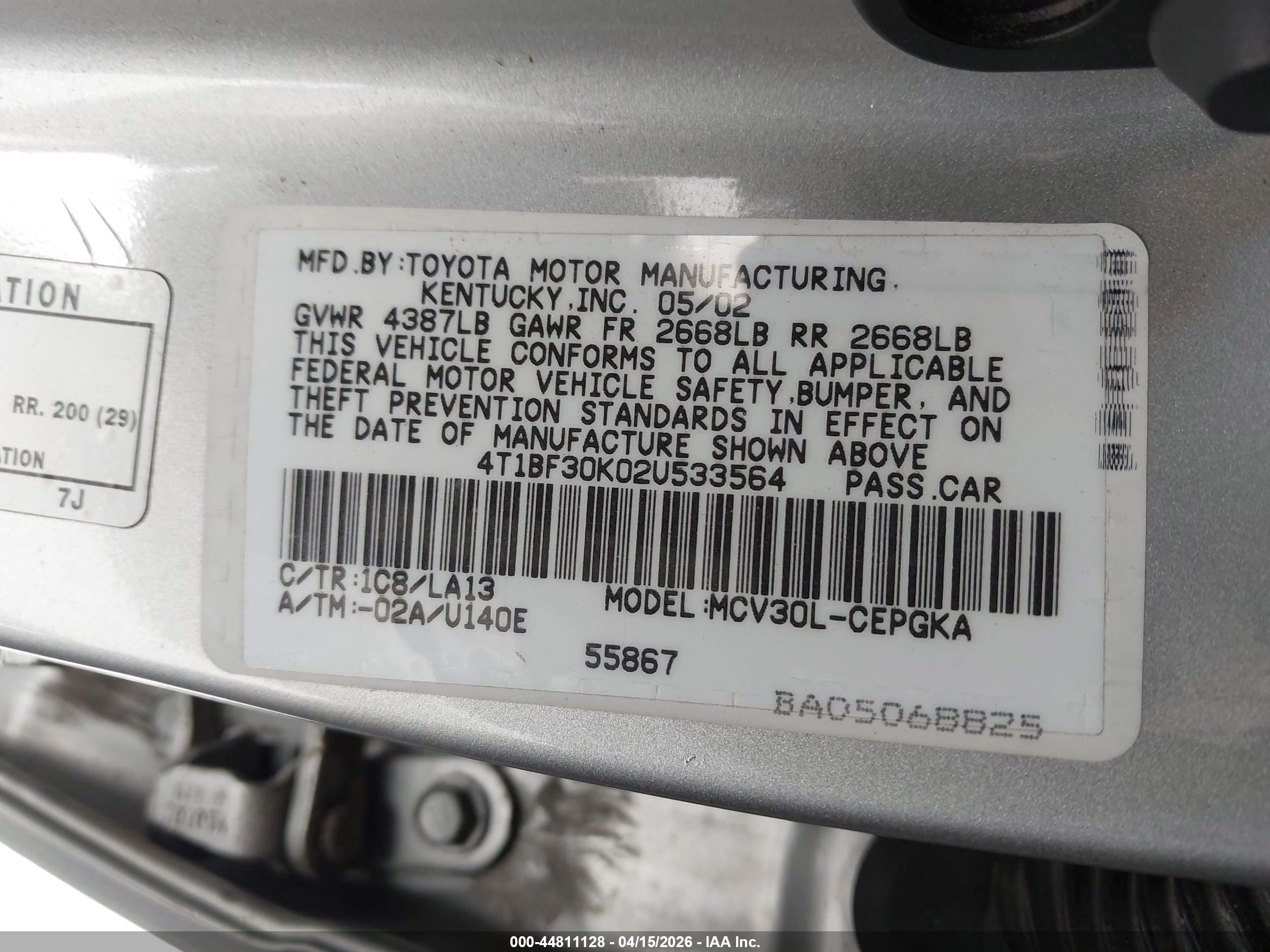 TOYOTA CAMRY image 9