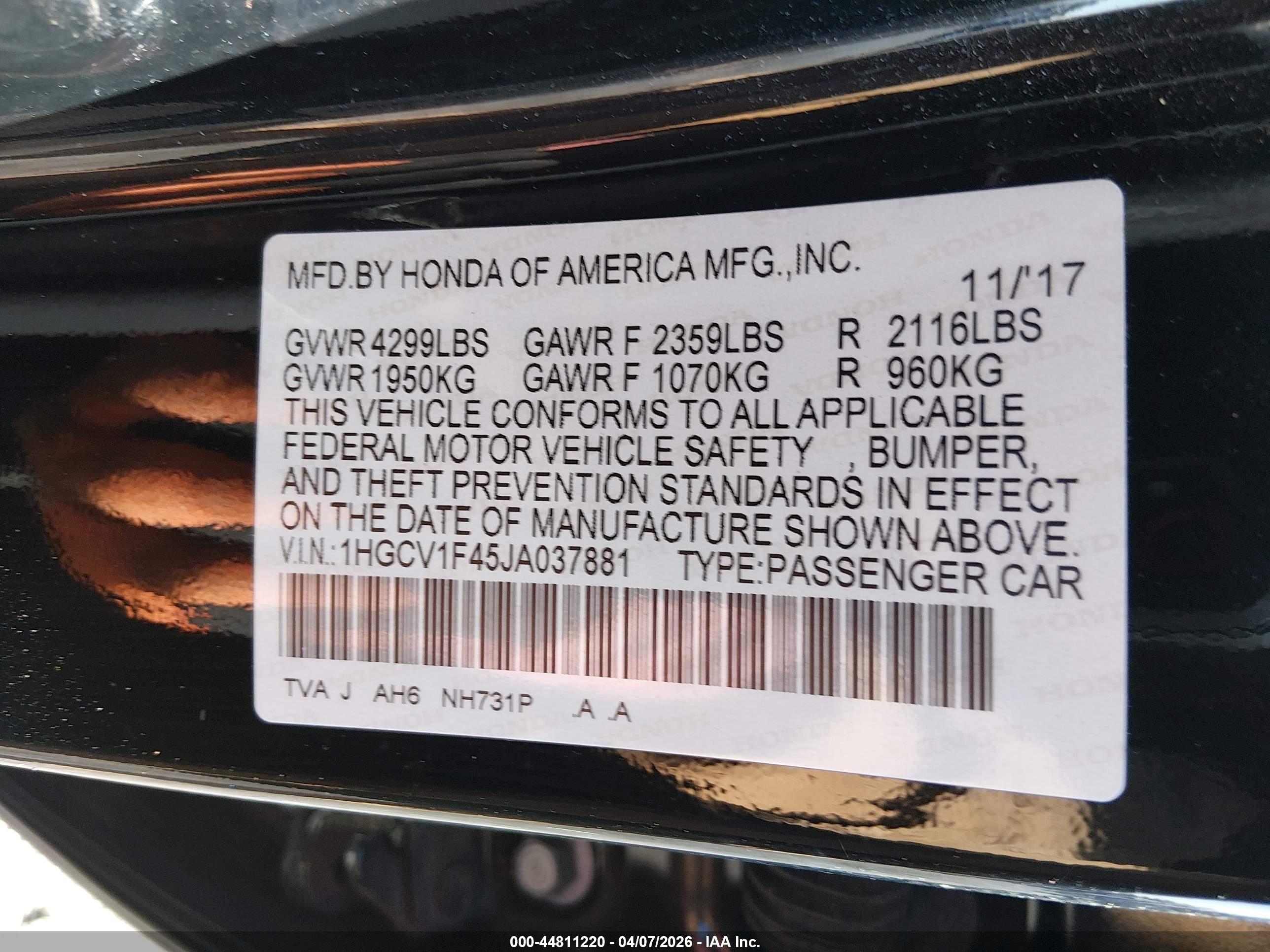 HONDA ACCORD image 9