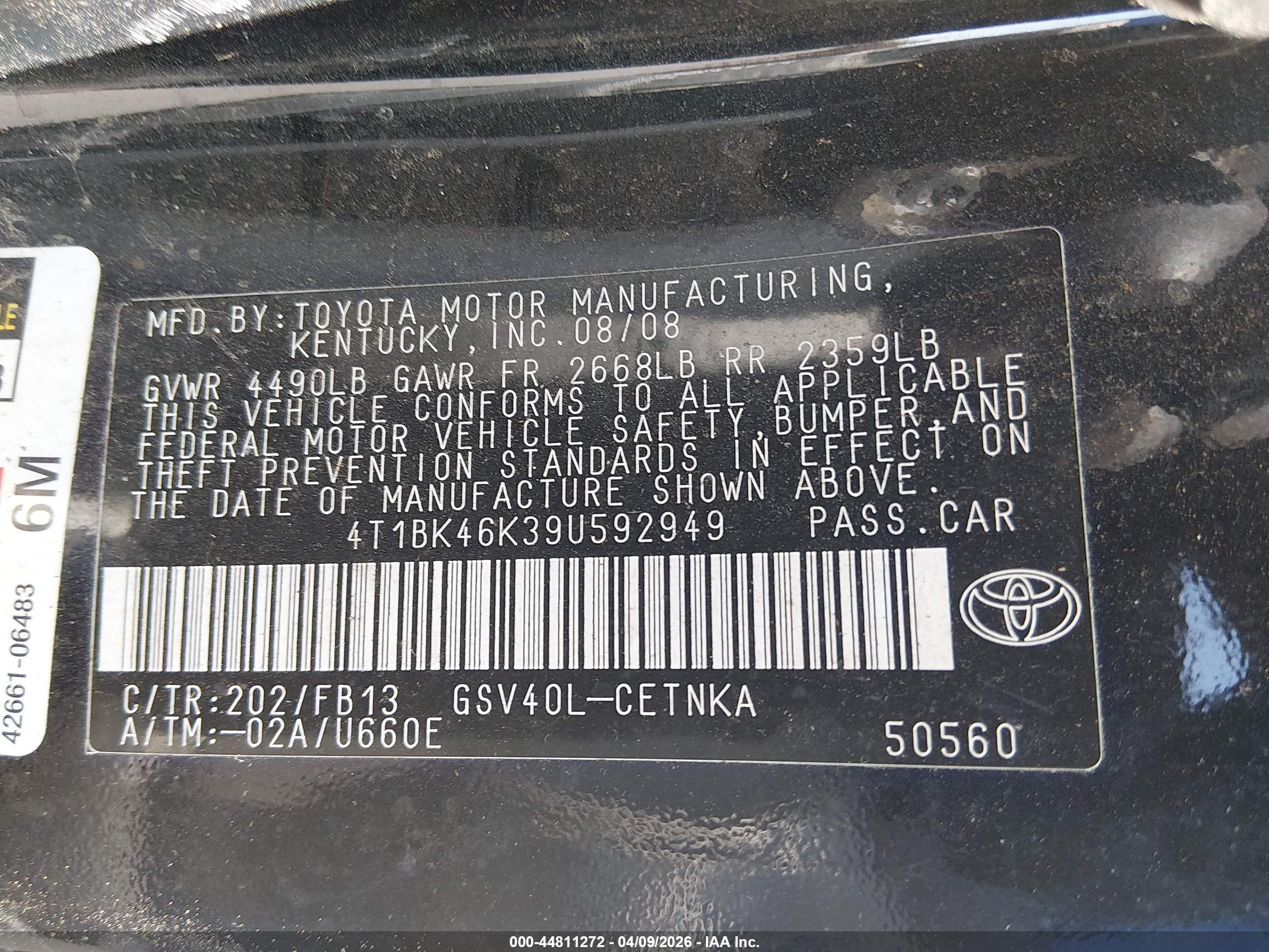 TOYOTA CAMRY image 9