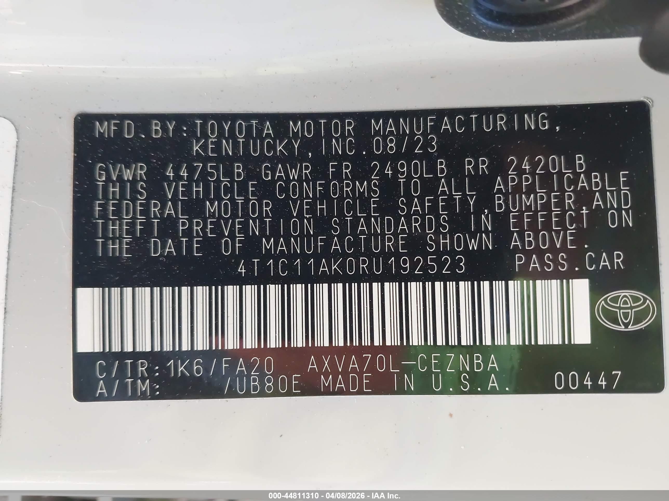 TOYOTA CAMRY image 9