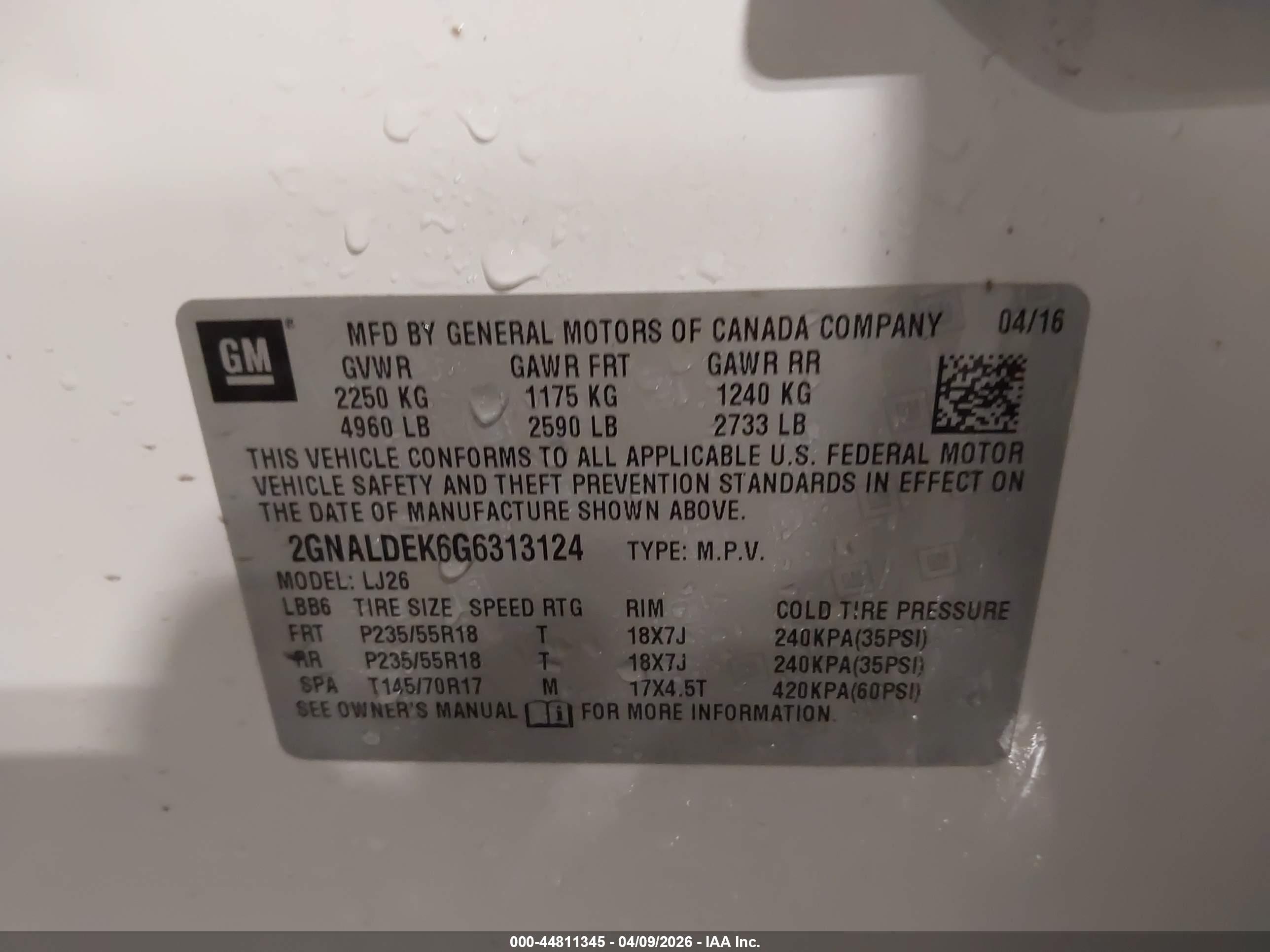 CHEVROLET EQUINOX image 9