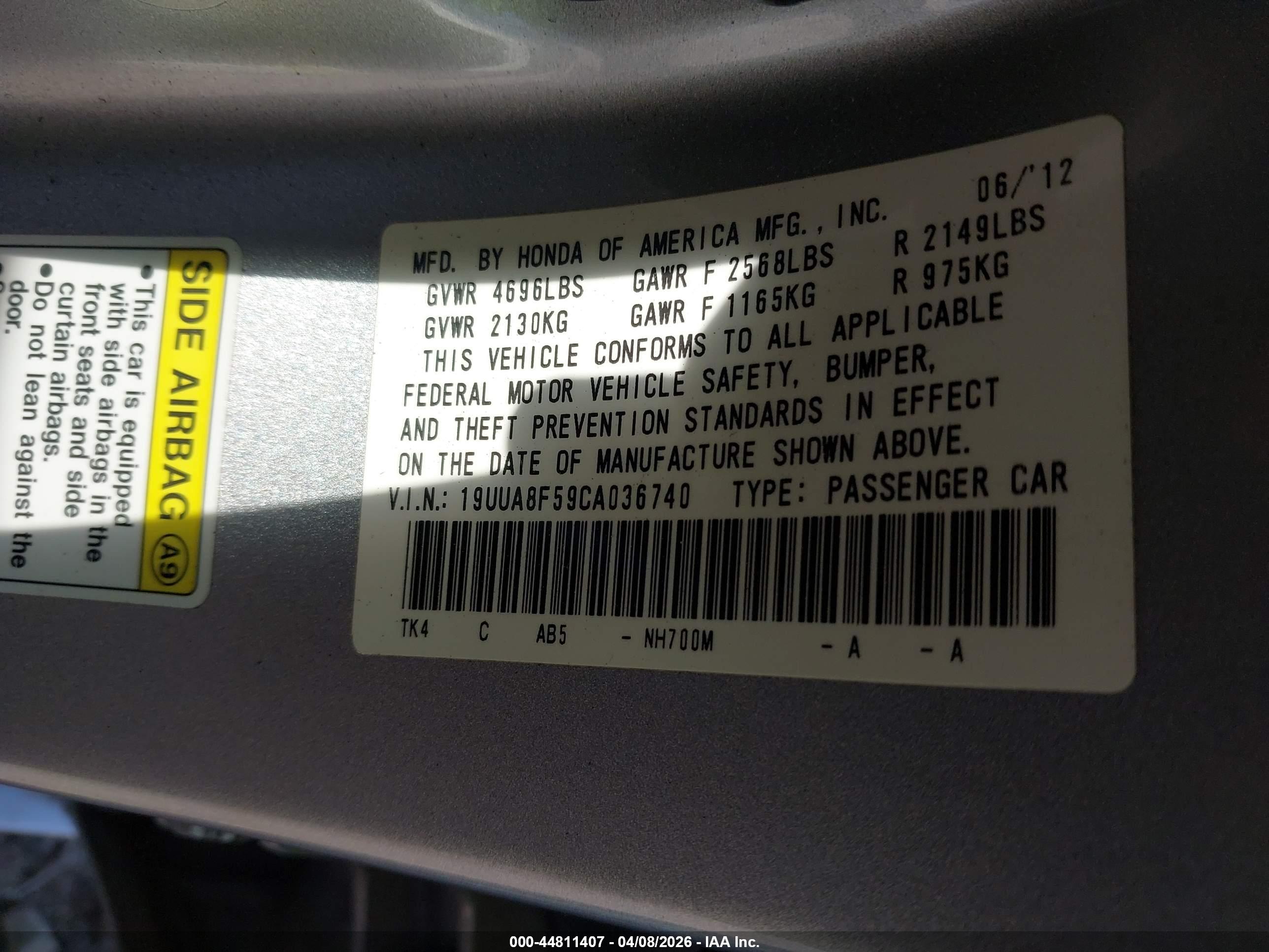 ACURA TL image 9