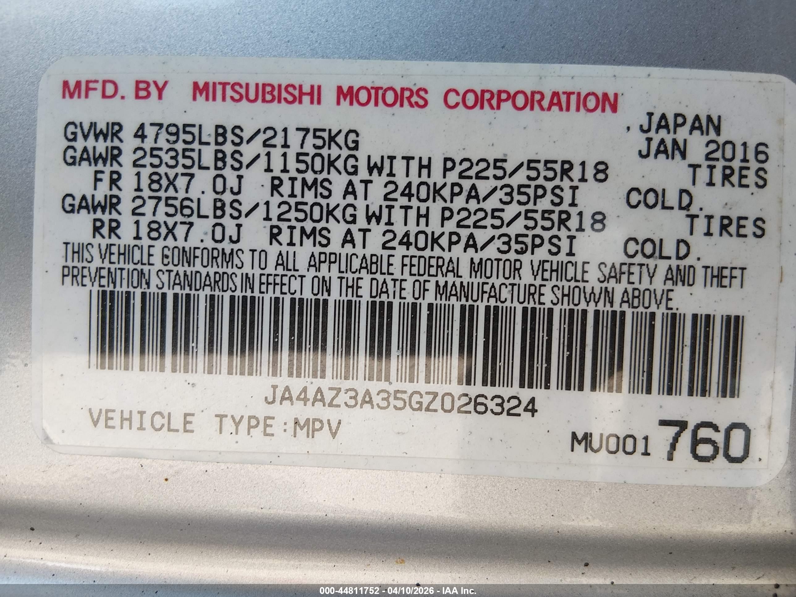 MITSUBISHI OUTLANDER image 9