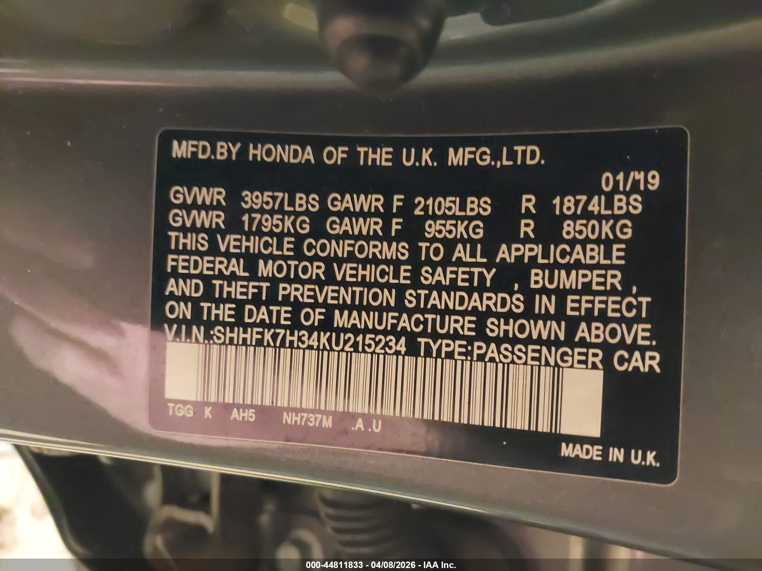HONDA CIVIC image 9