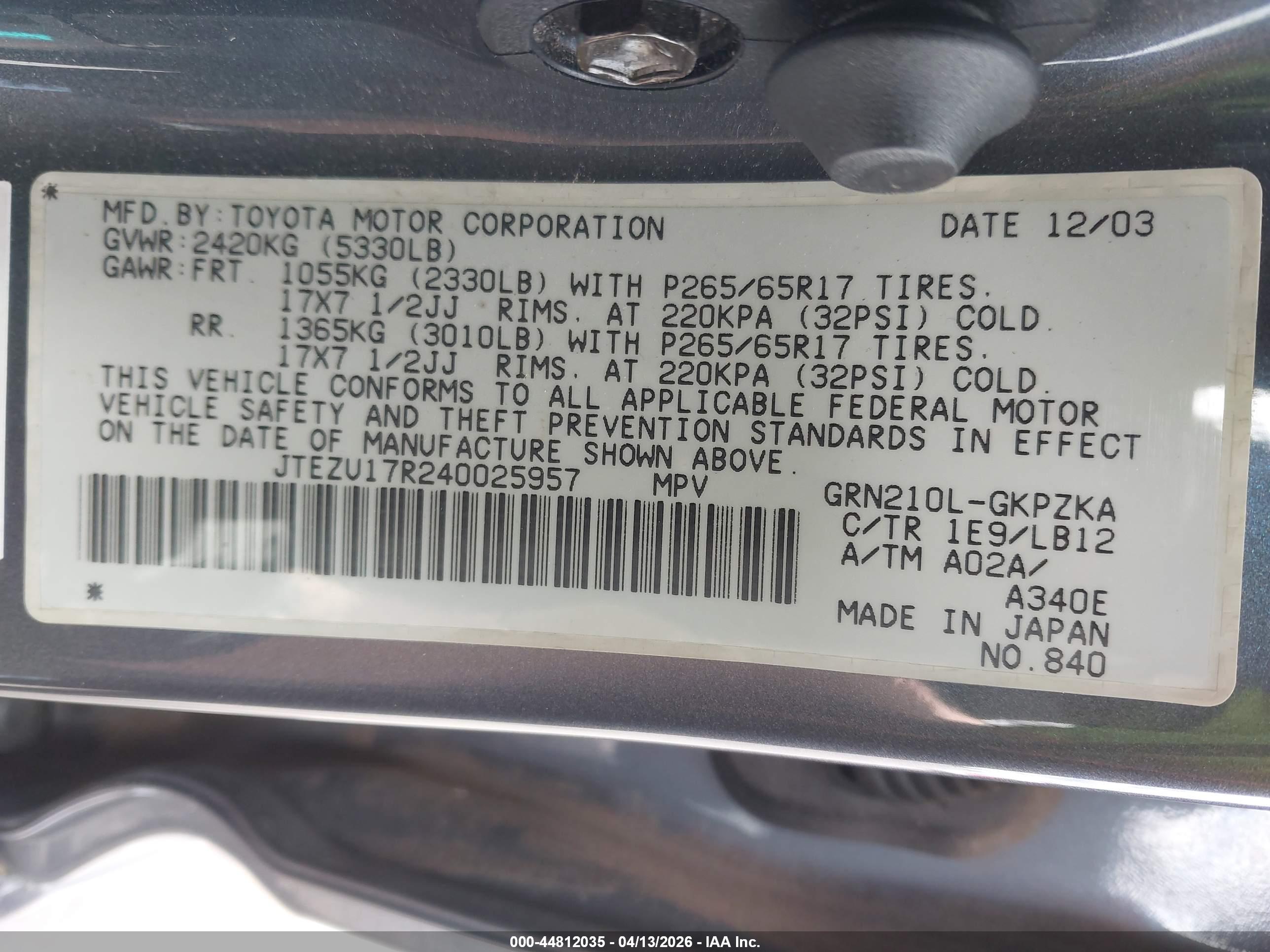 TOYOTA 4RUNNER image 9