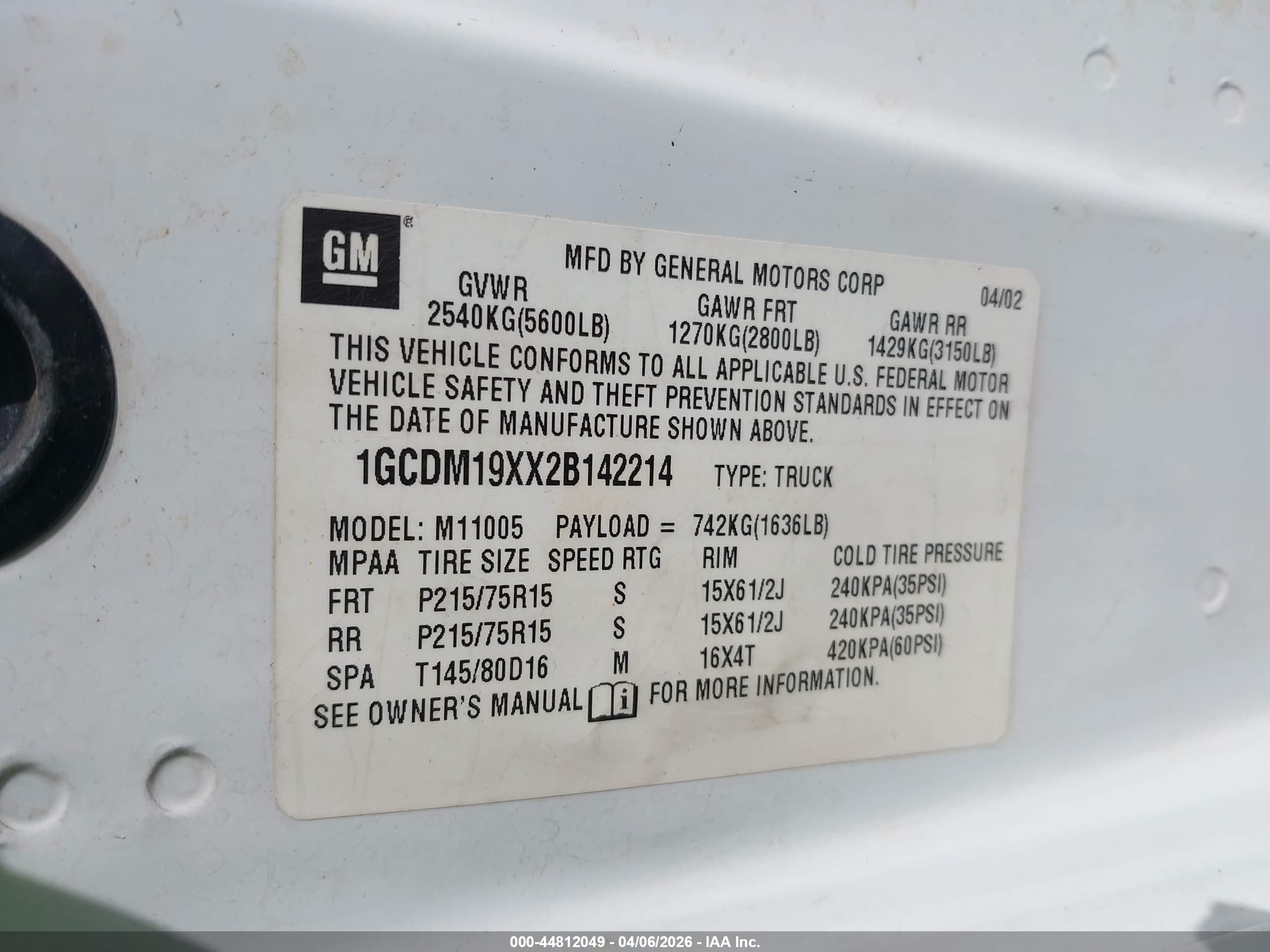 CHEVROLET ASTRO image 9