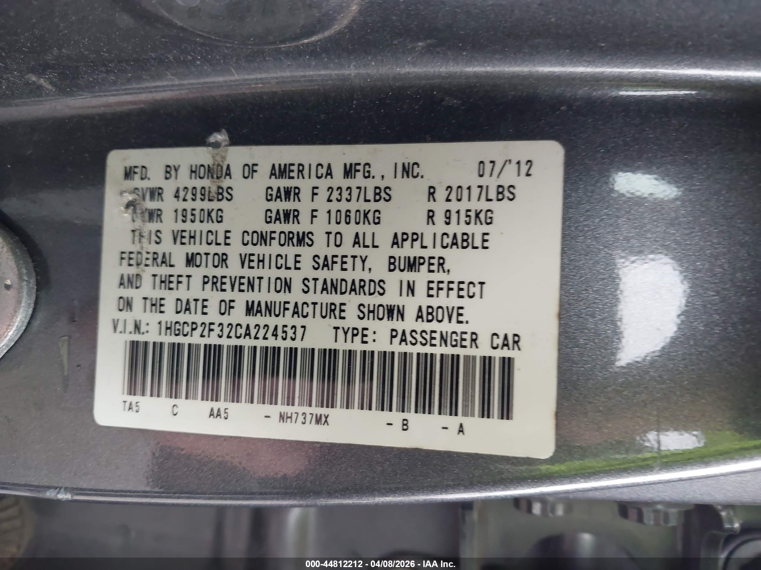 HONDA ACCORD image 9