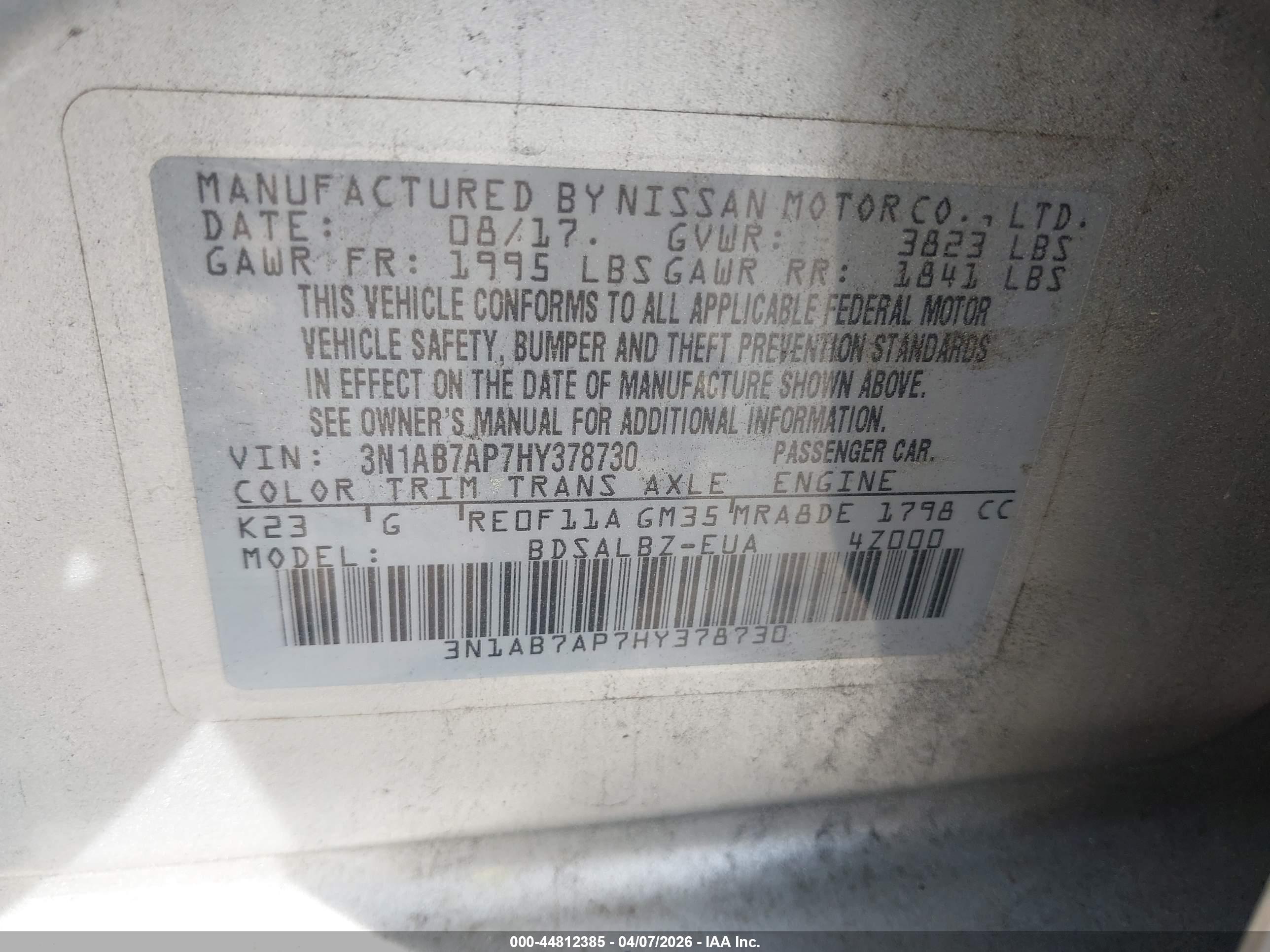 NISSAN SENTRA image 9