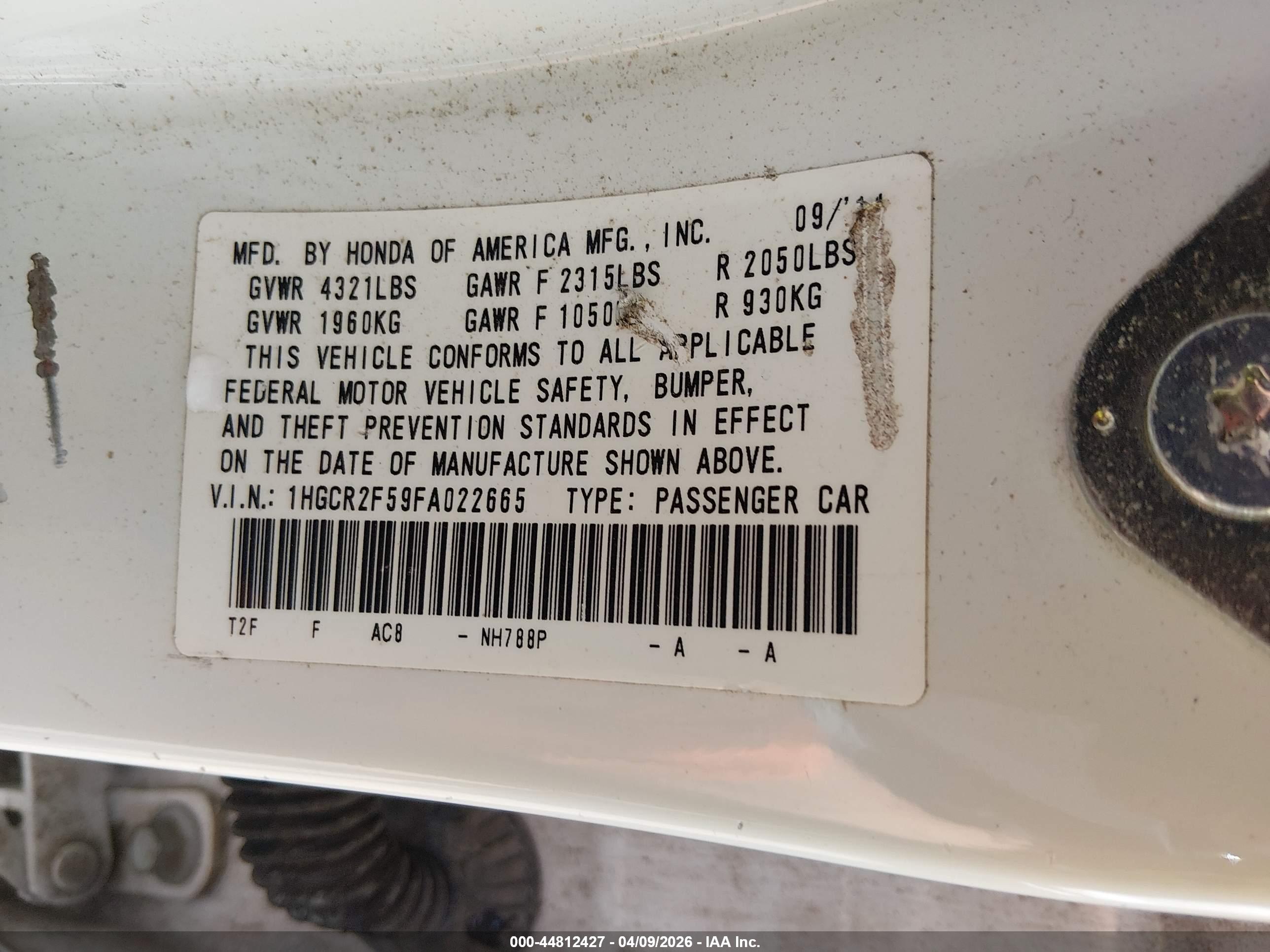HONDA ACCORD image 9