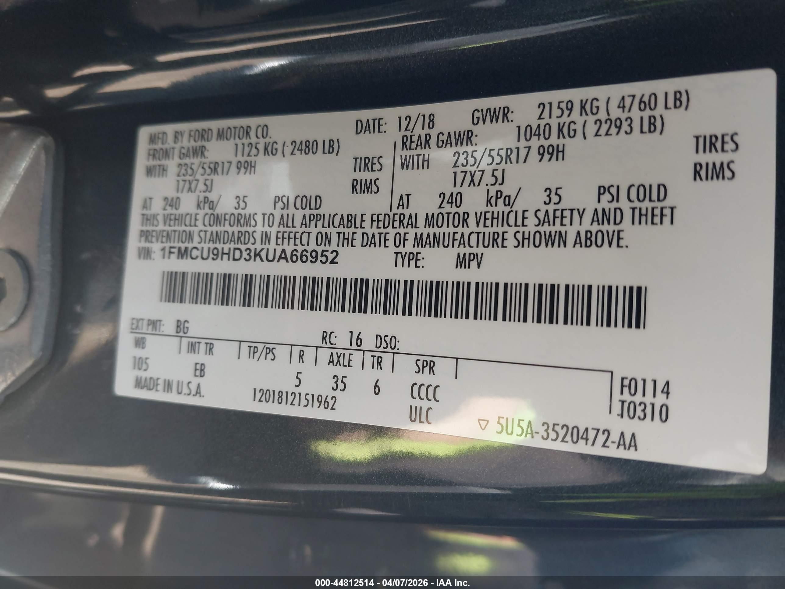 FORD ESCAPE image 9