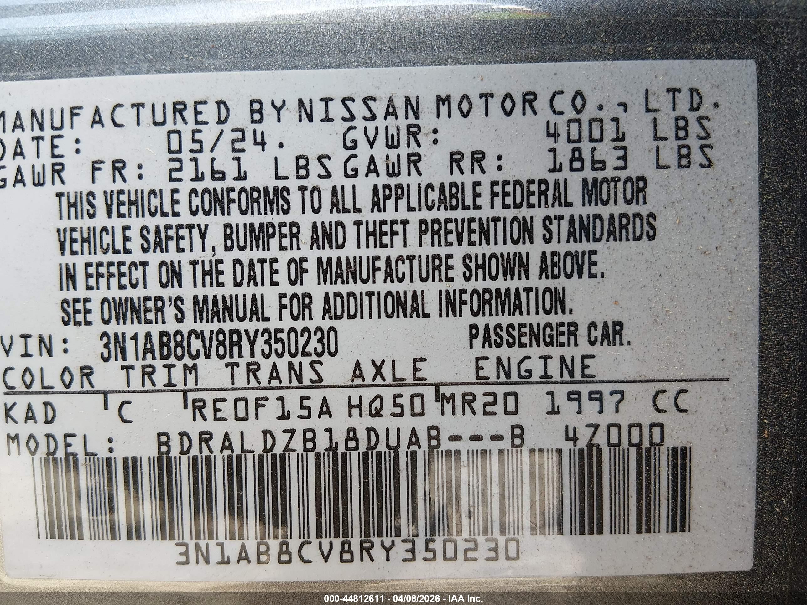 NISSAN SENTRA image 9
