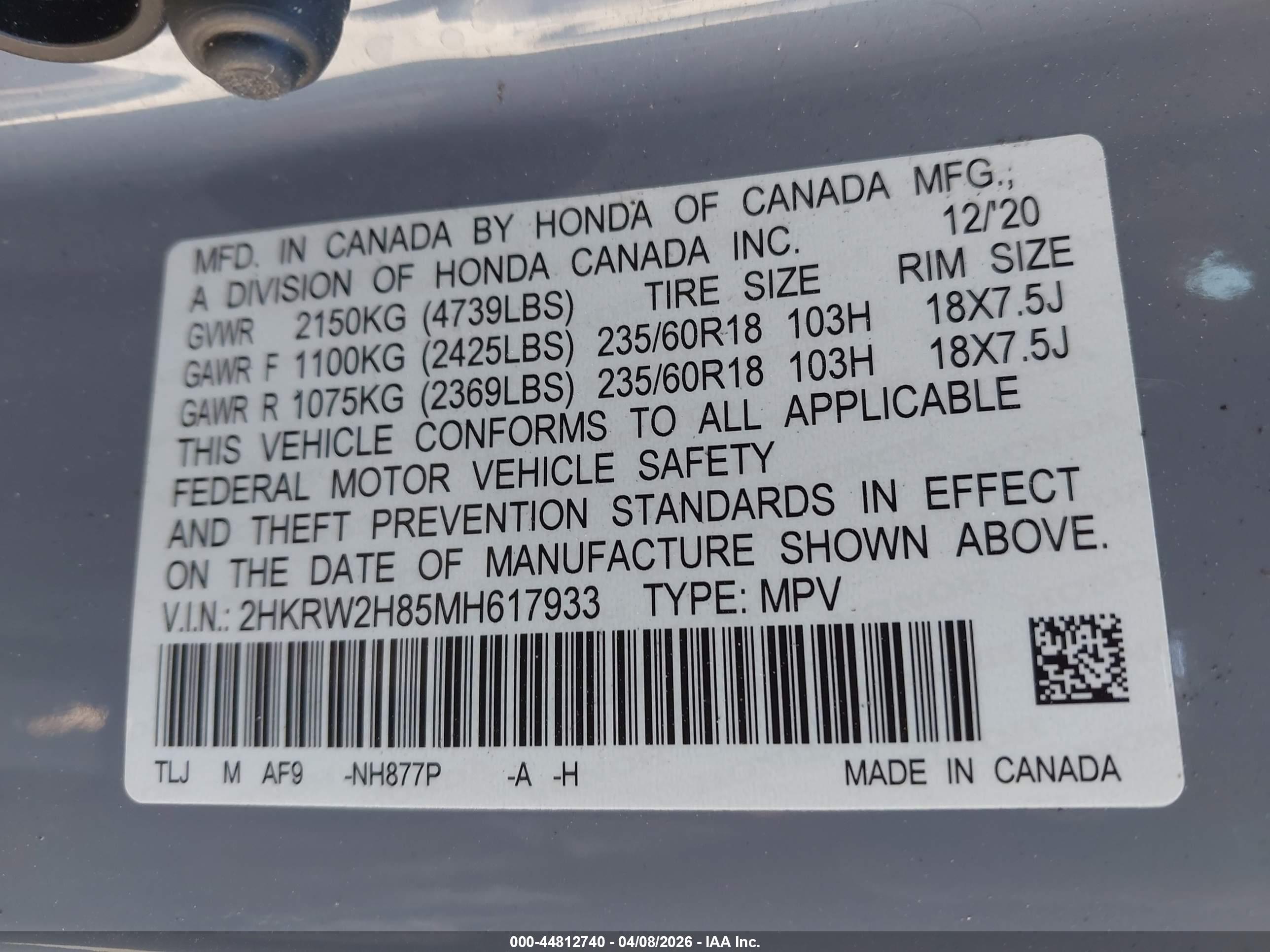 HONDA CR-V image 9