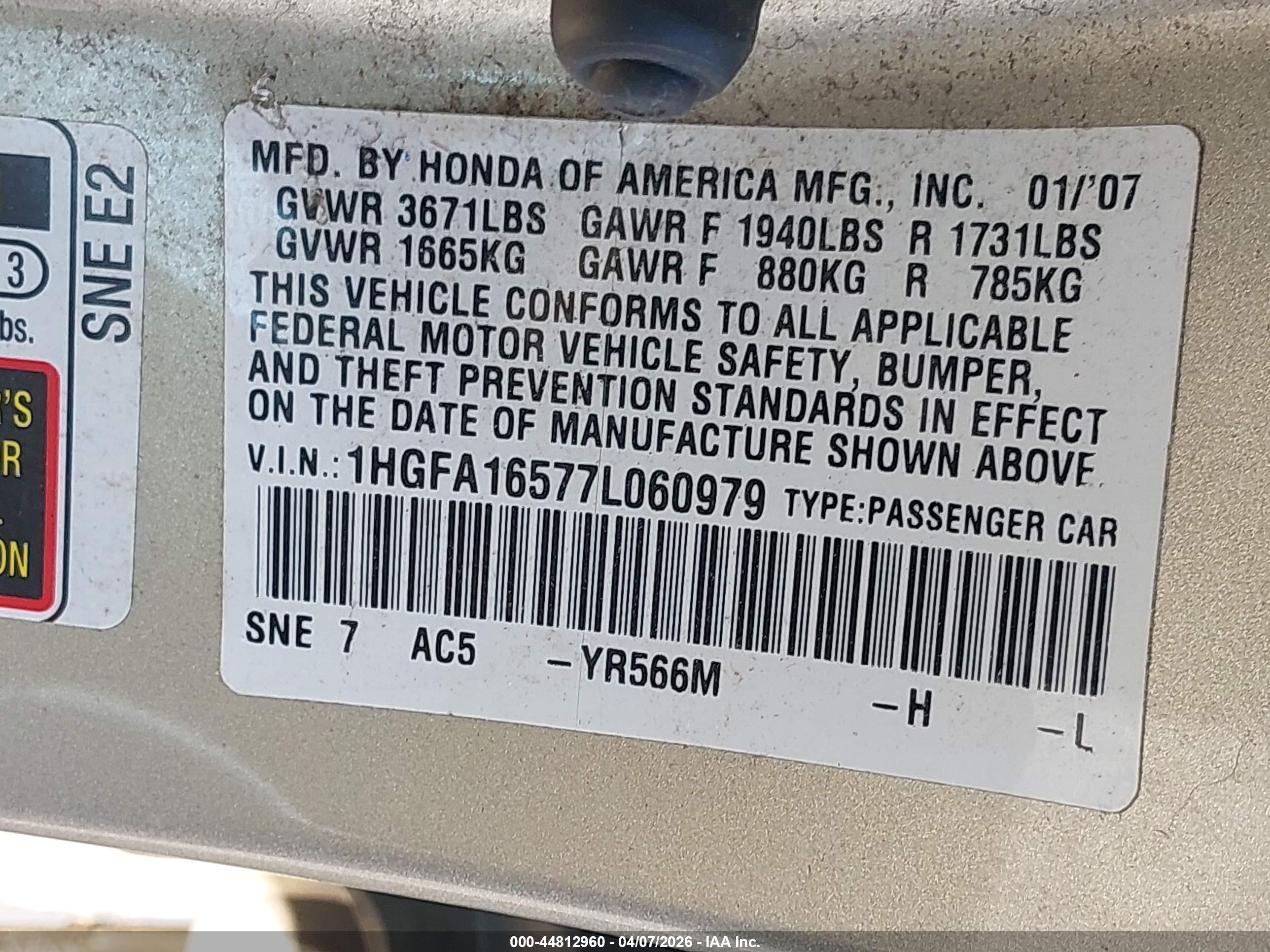 HONDA CIVIC image 9