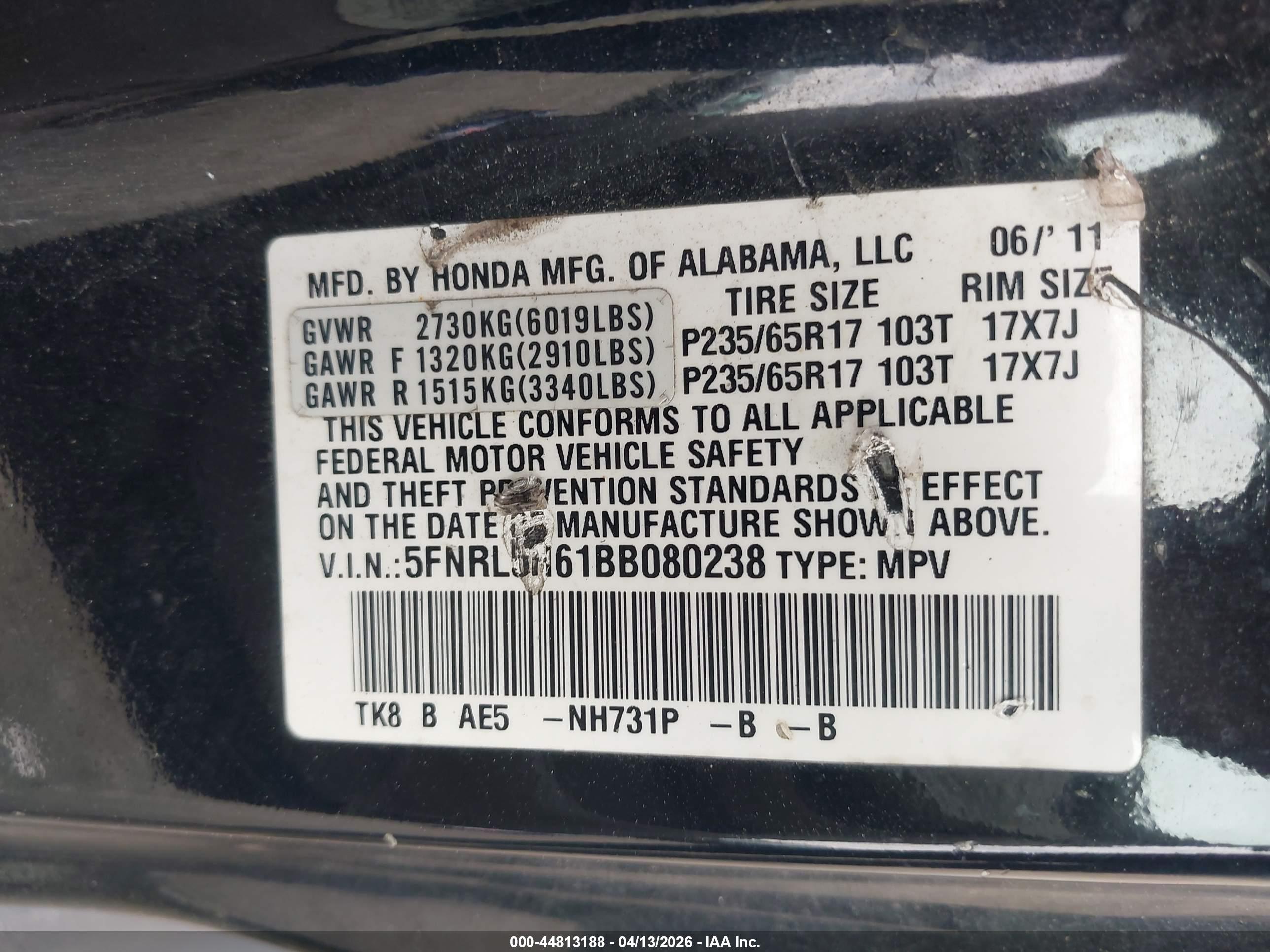 HONDA ODYSSEY image 9