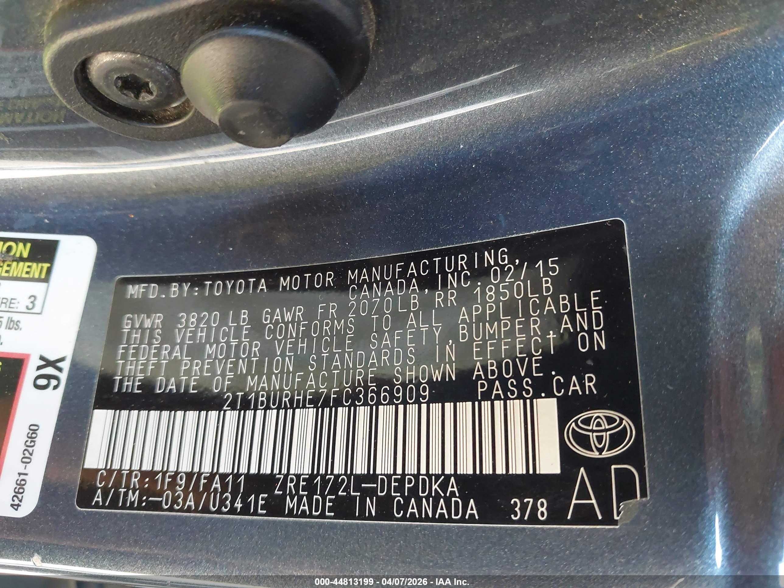 TOYOTA COROLLA image 9