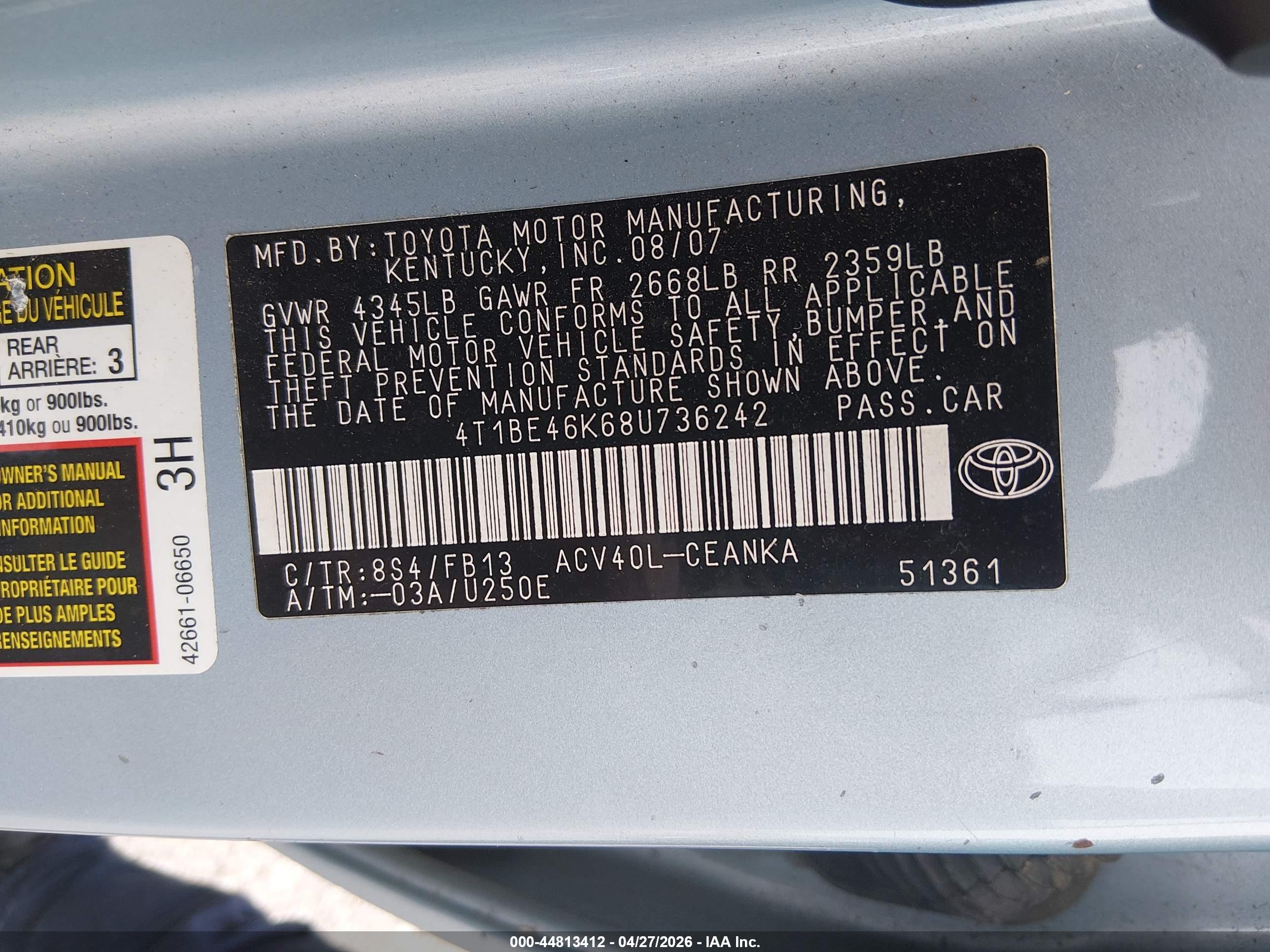 TOYOTA CAMRY image 9