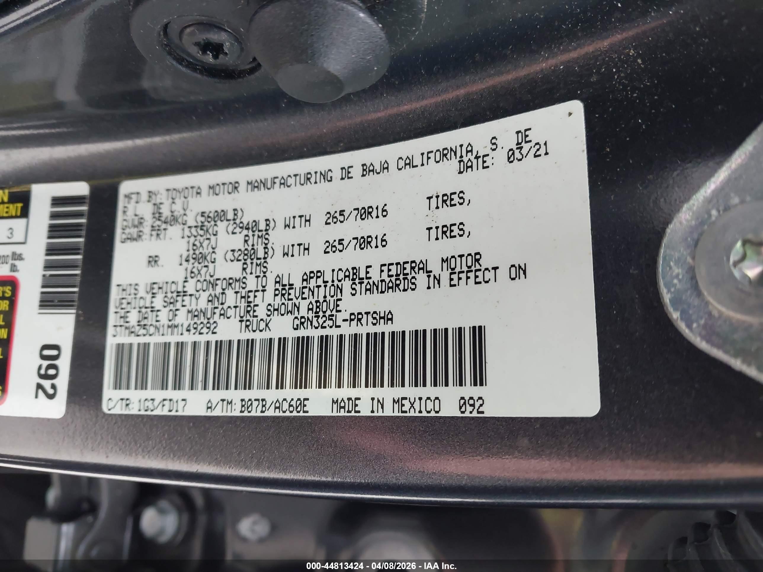 TOYOTA TACOMA image 9