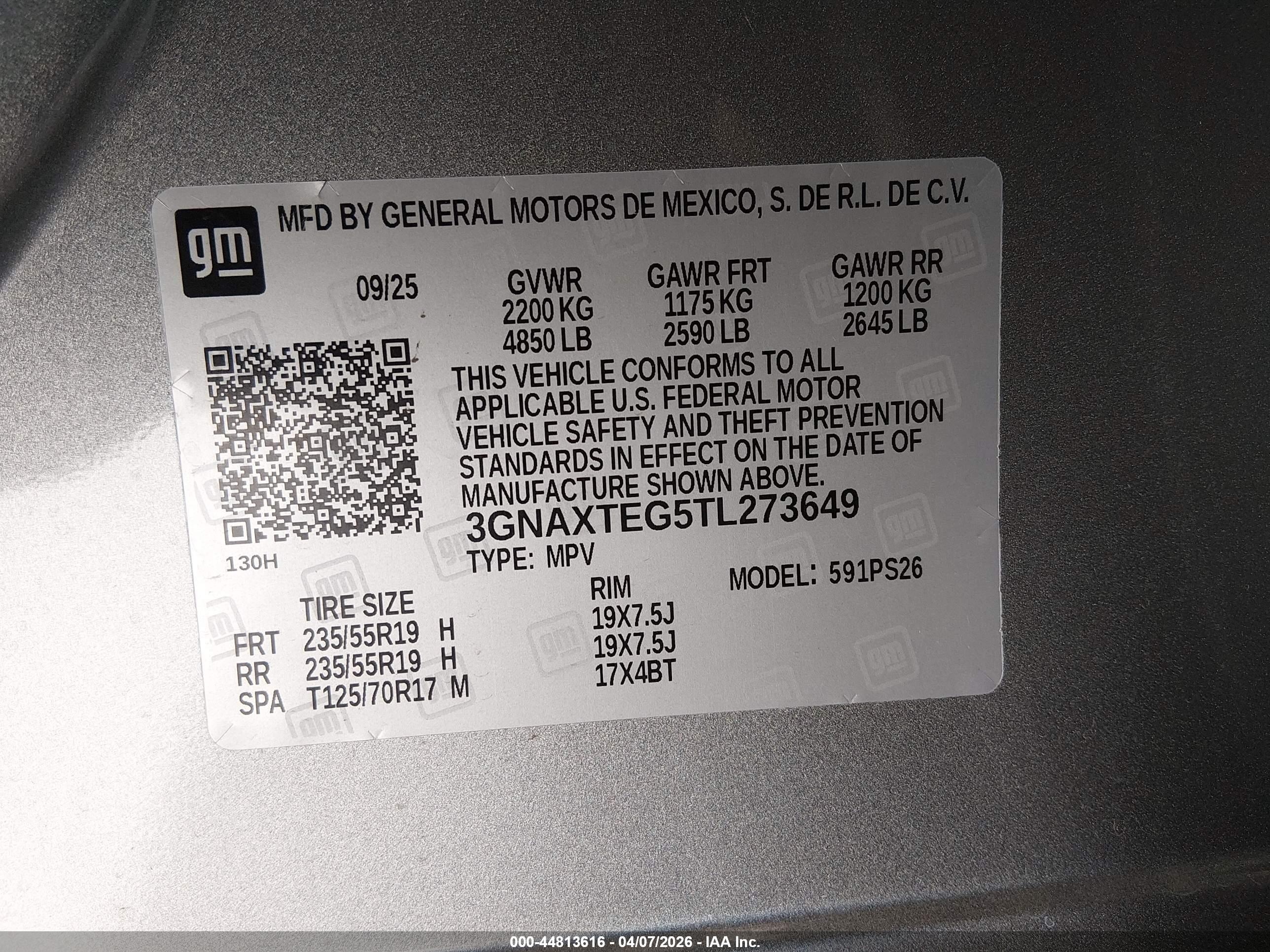 CHEVROLET EQUINOX image 9