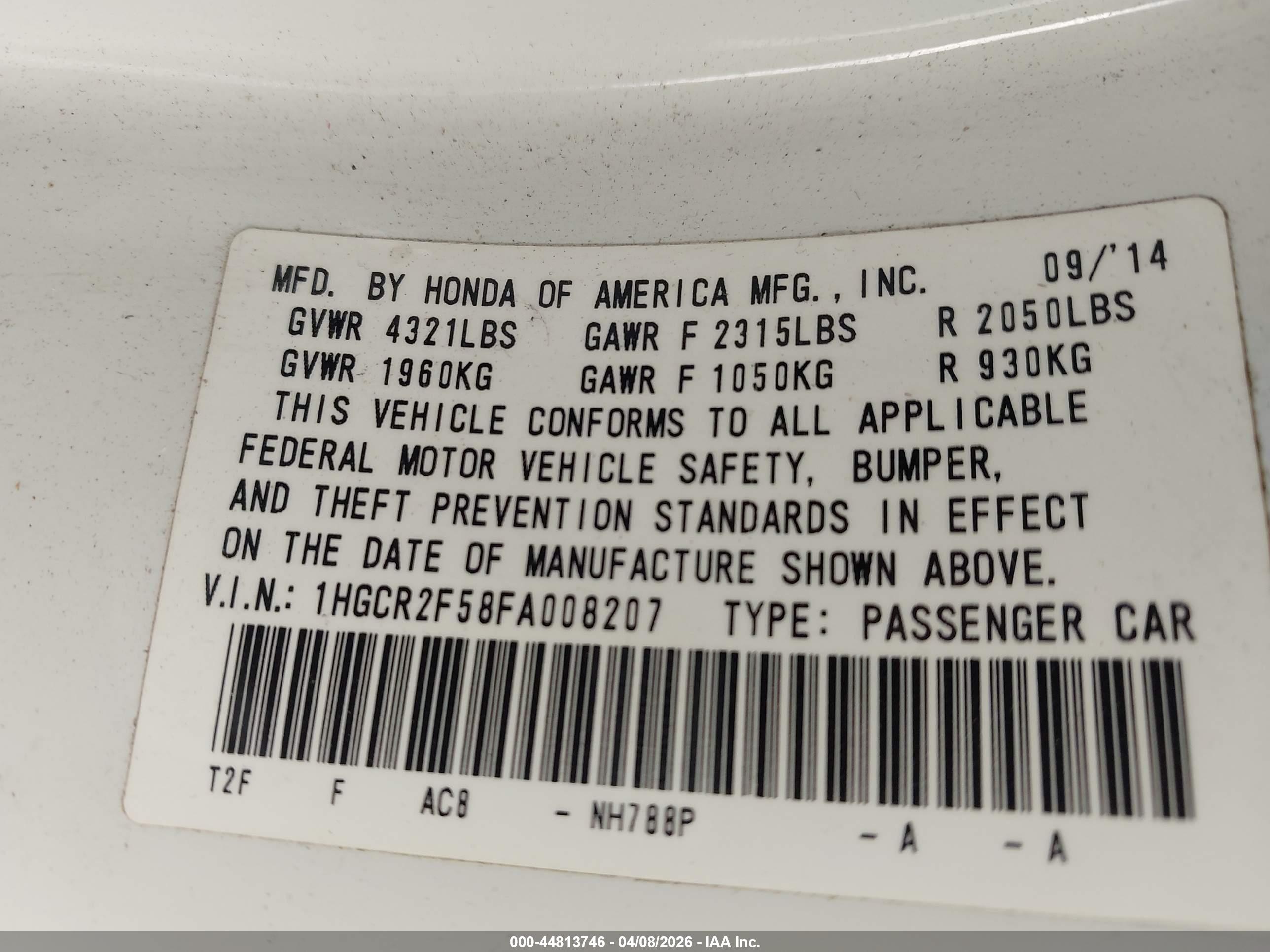 HONDA ACCORD image 9