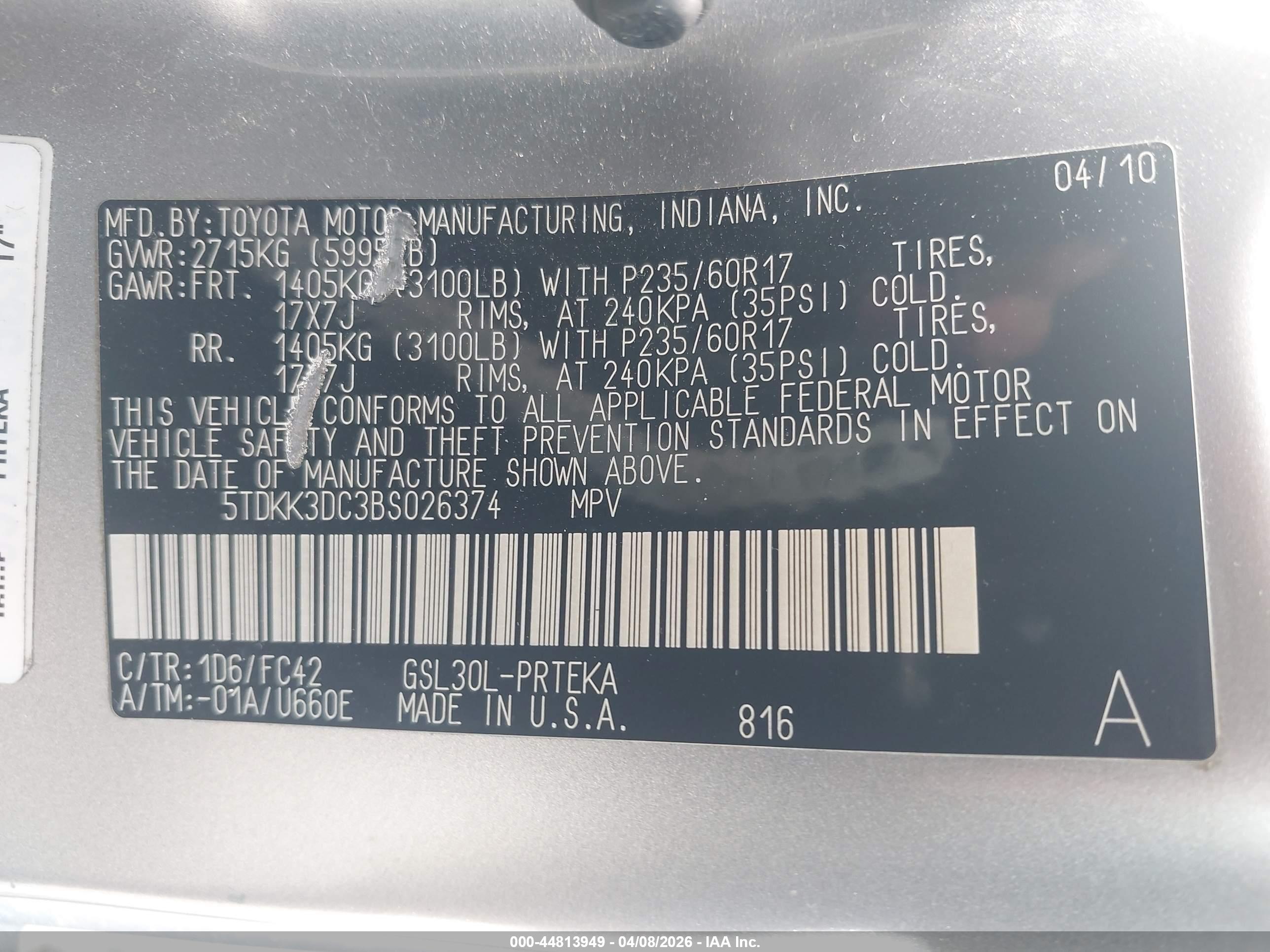TOYOTA SIENNA image 9
