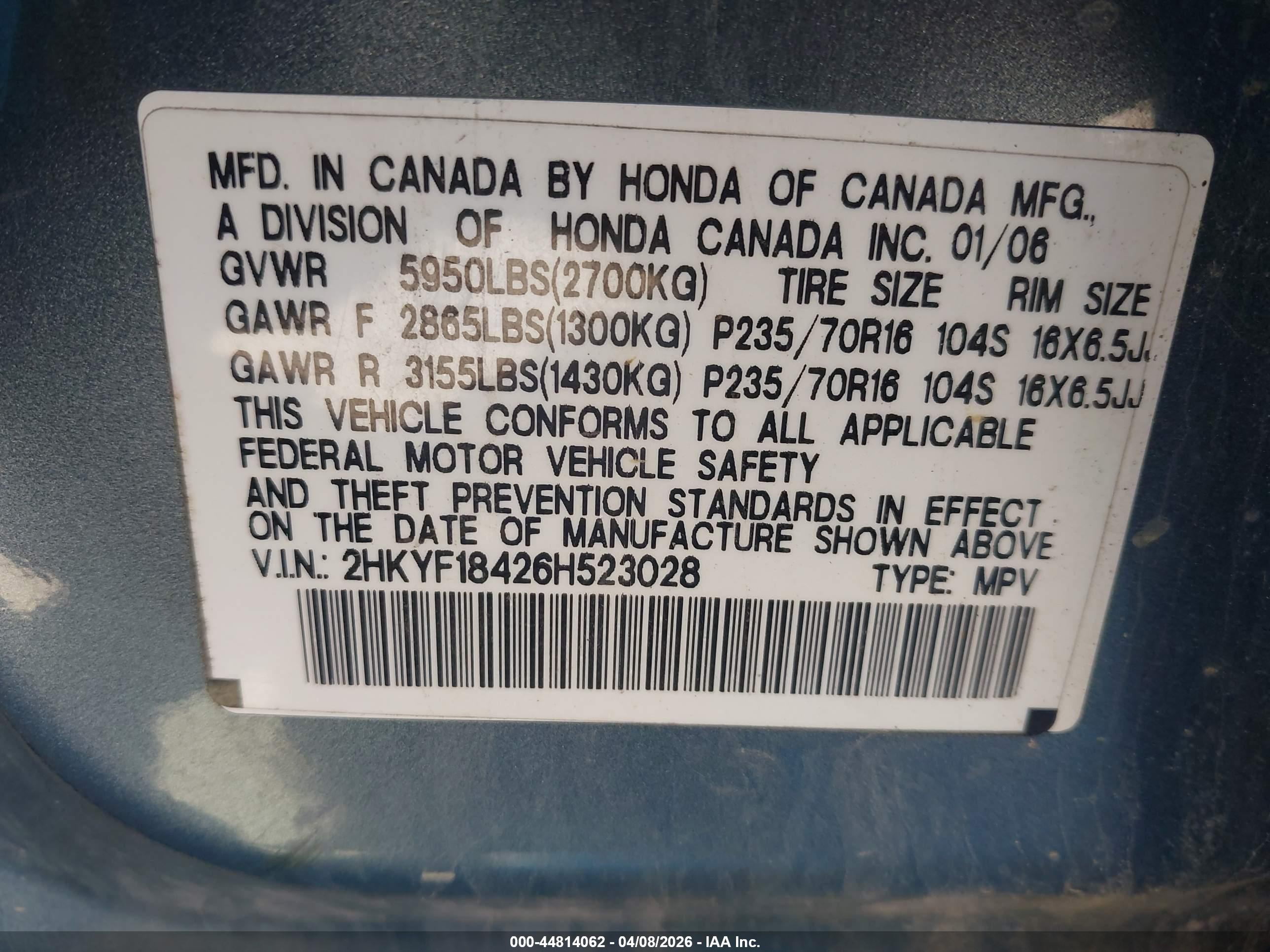 HONDA PILOT image 9