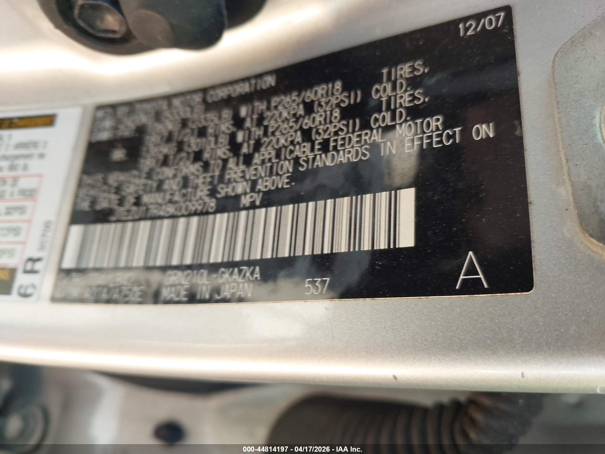 TOYOTA 4RUNNER image 9