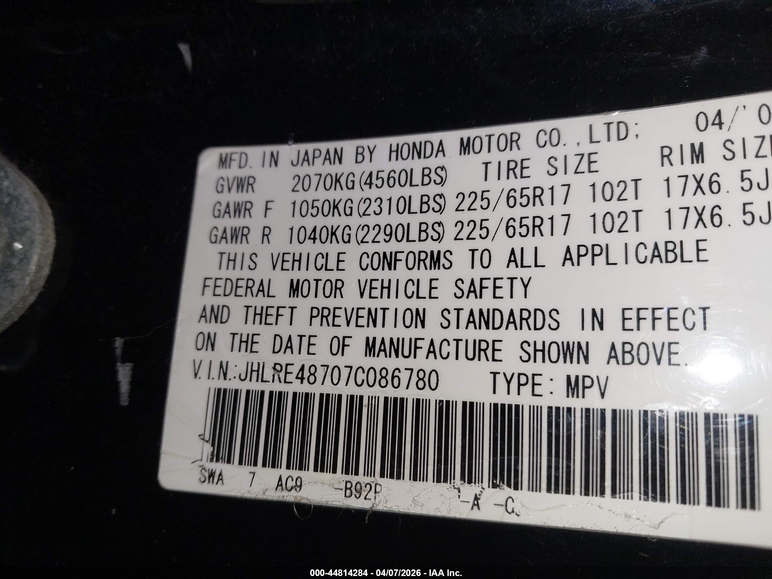HONDA CR-V image 9