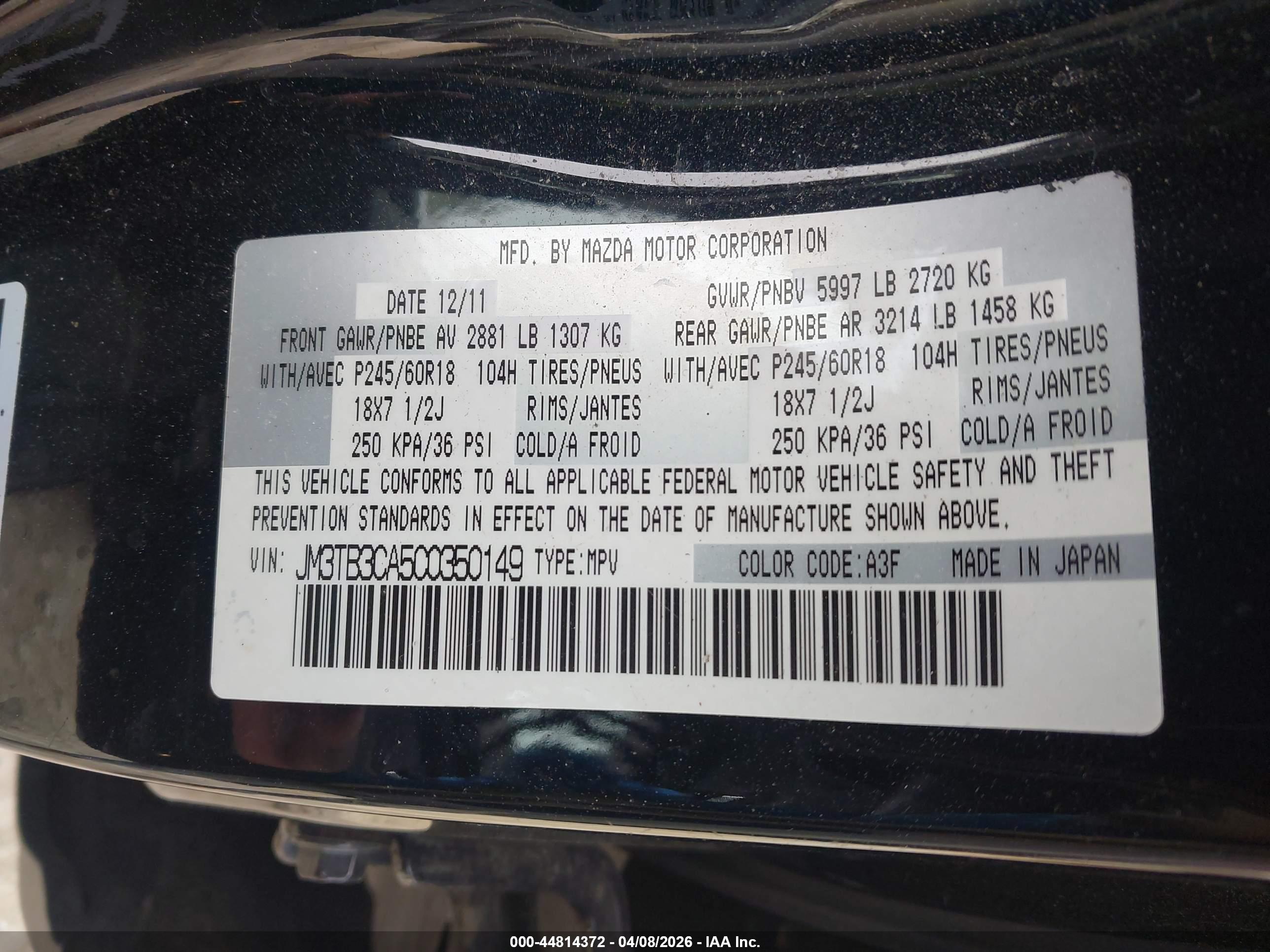 MAZDA CX-9 image 9