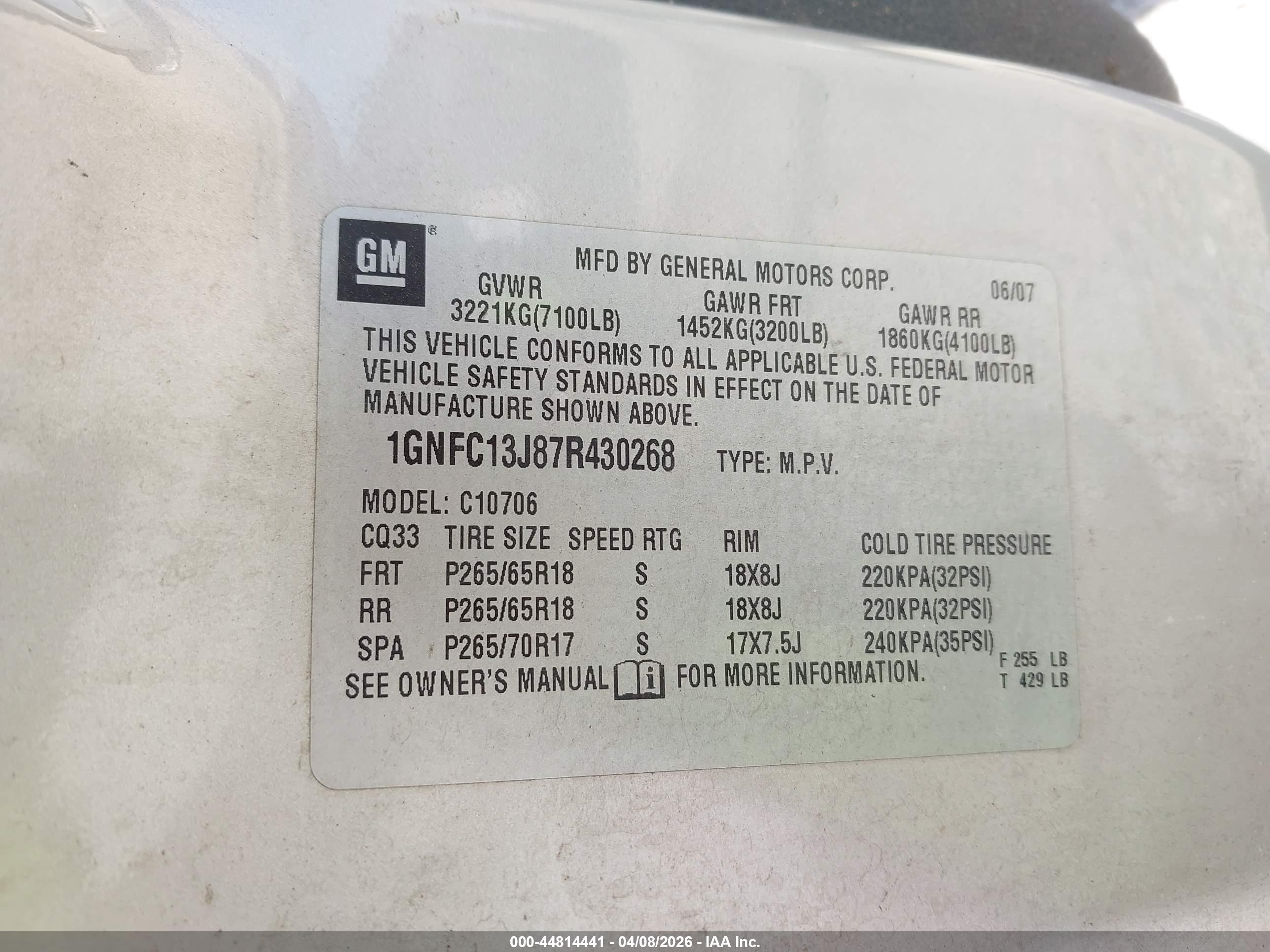 CHEVROLET TAHOE image 9