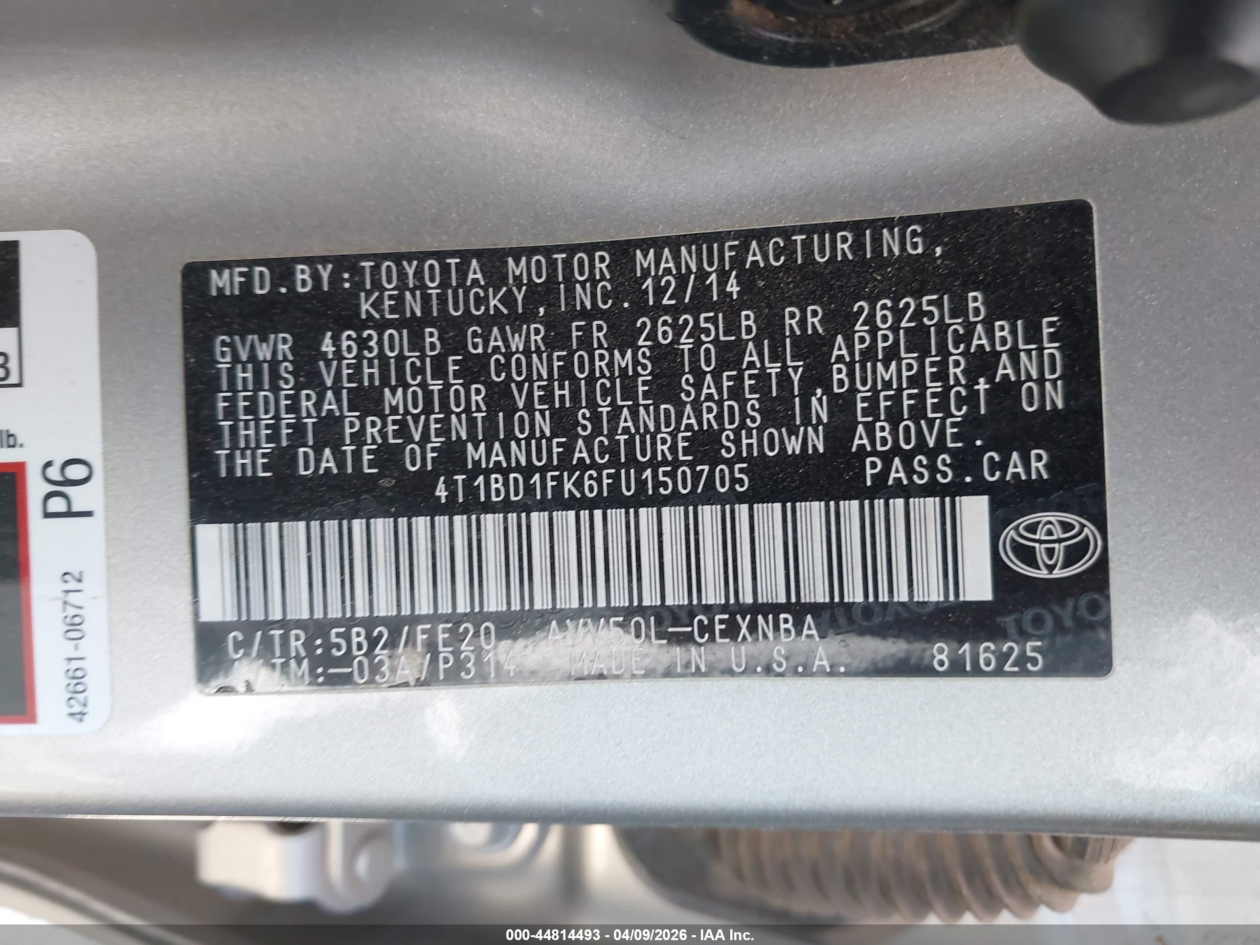 TOYOTA CAMRY image 9