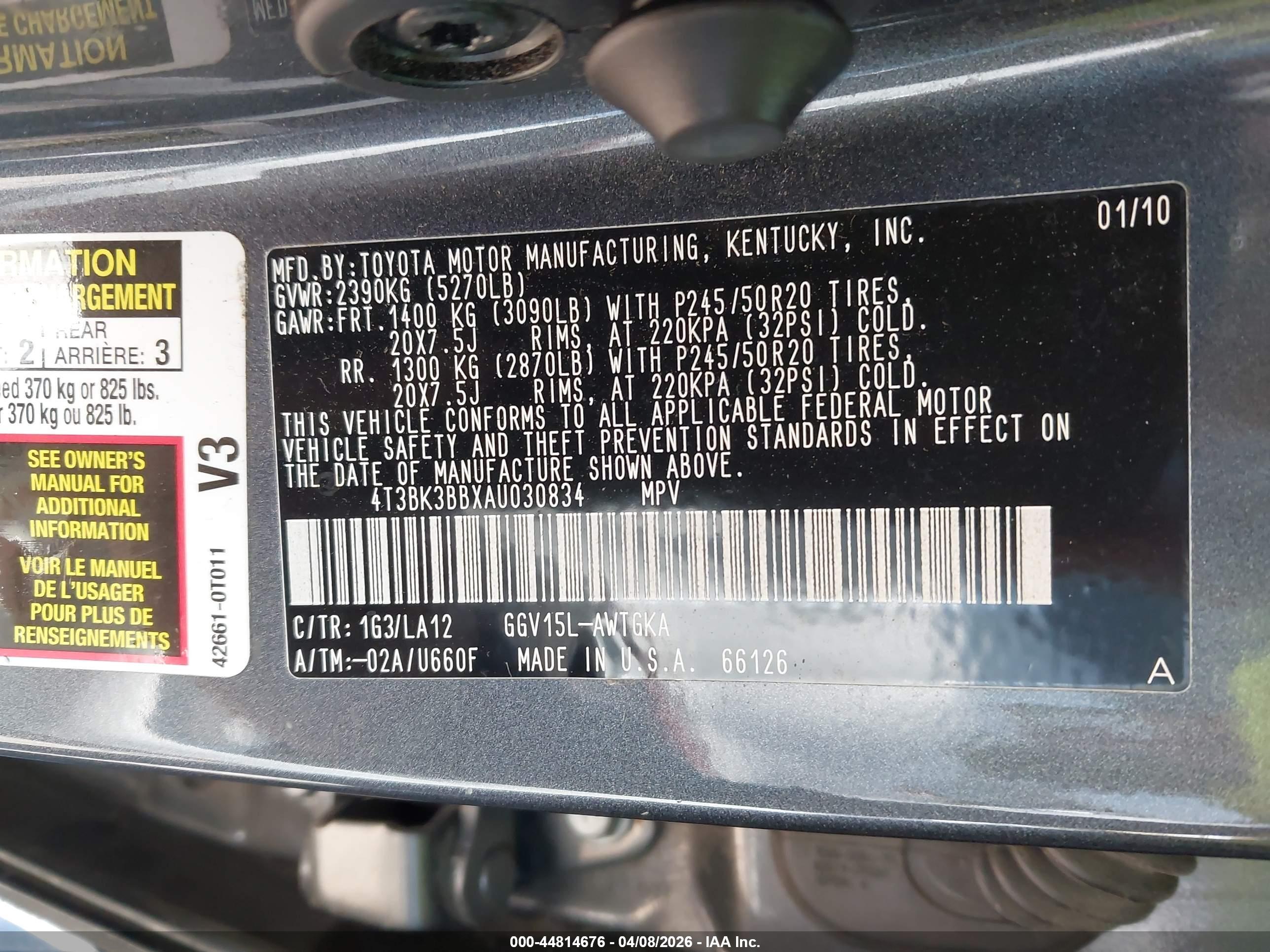 TOYOTA VENZA image 9